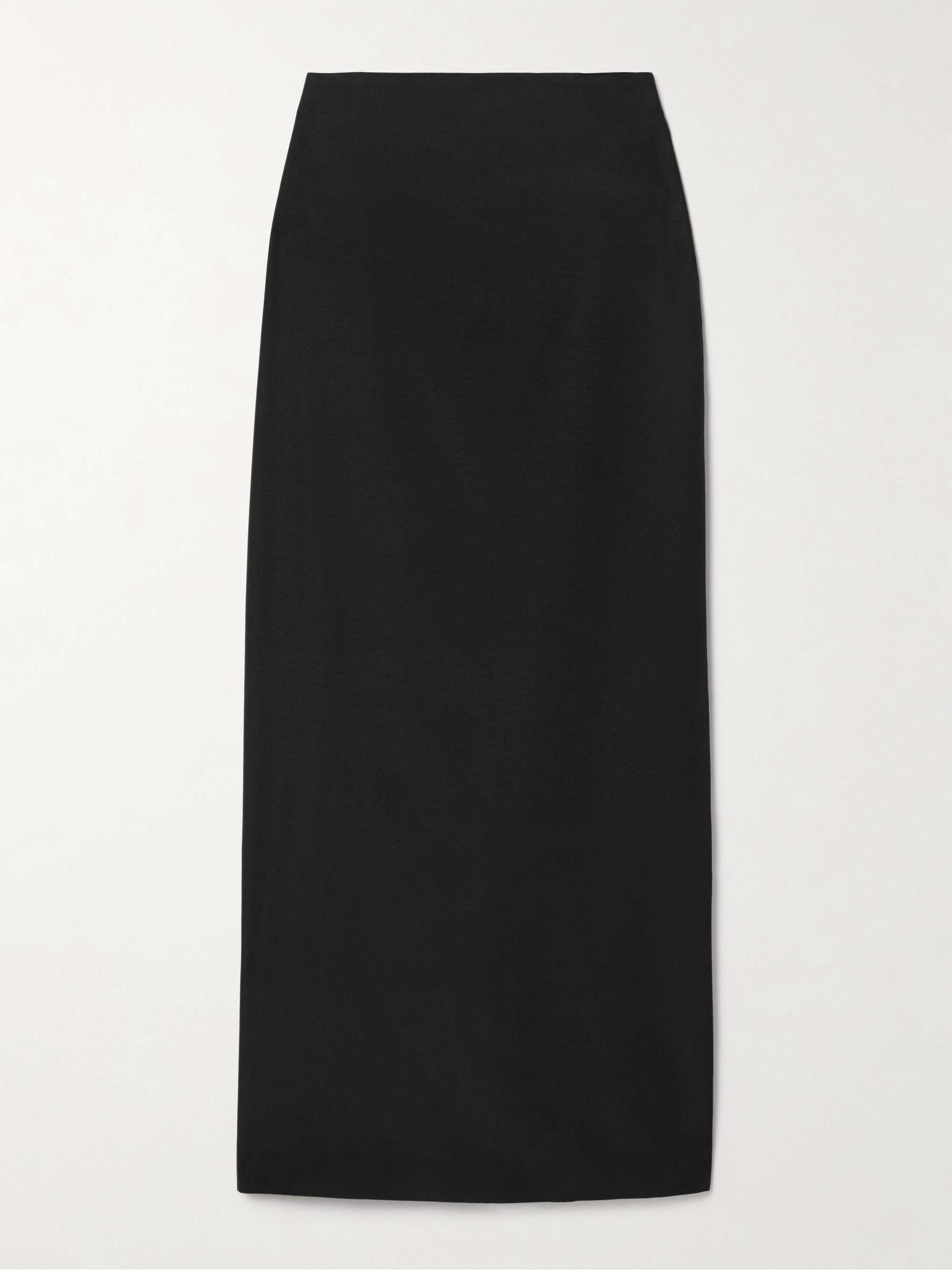 Bartelle silk and wool-blend twill maxi skirt view