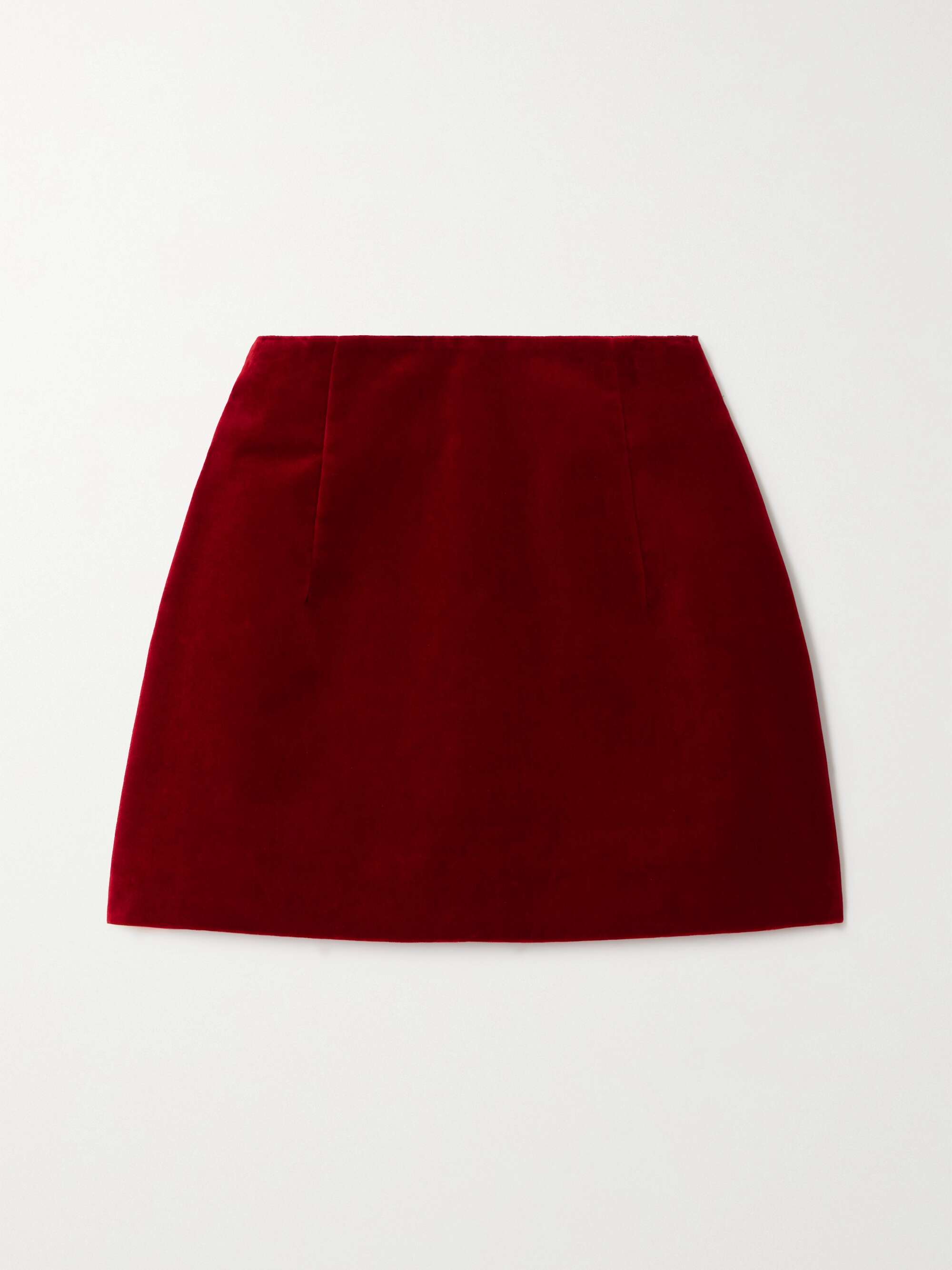 + NET SUSTAIN Vera cotton-velvet mini skirt view