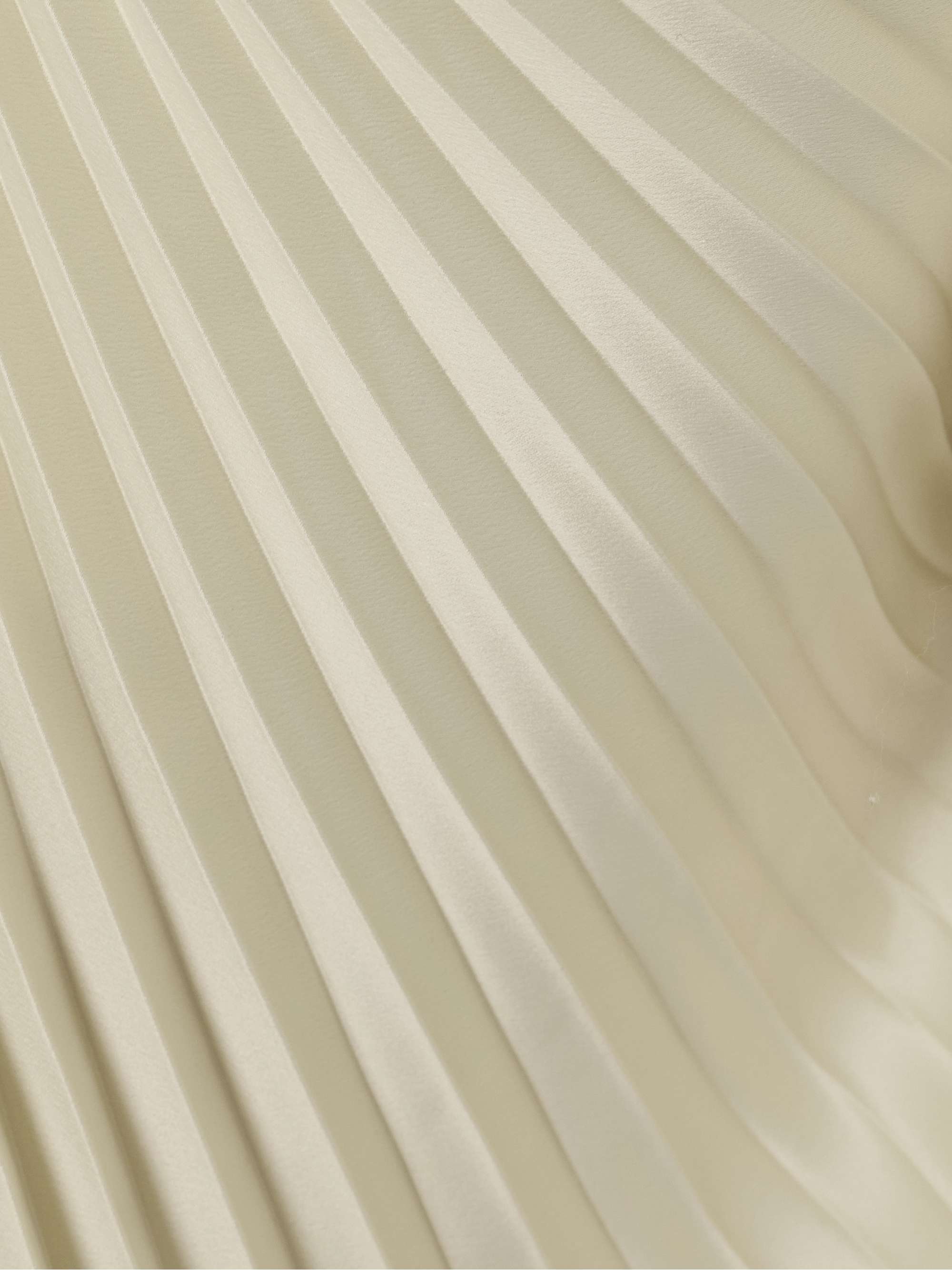 Pleated wool ribbed-knit midi dress view