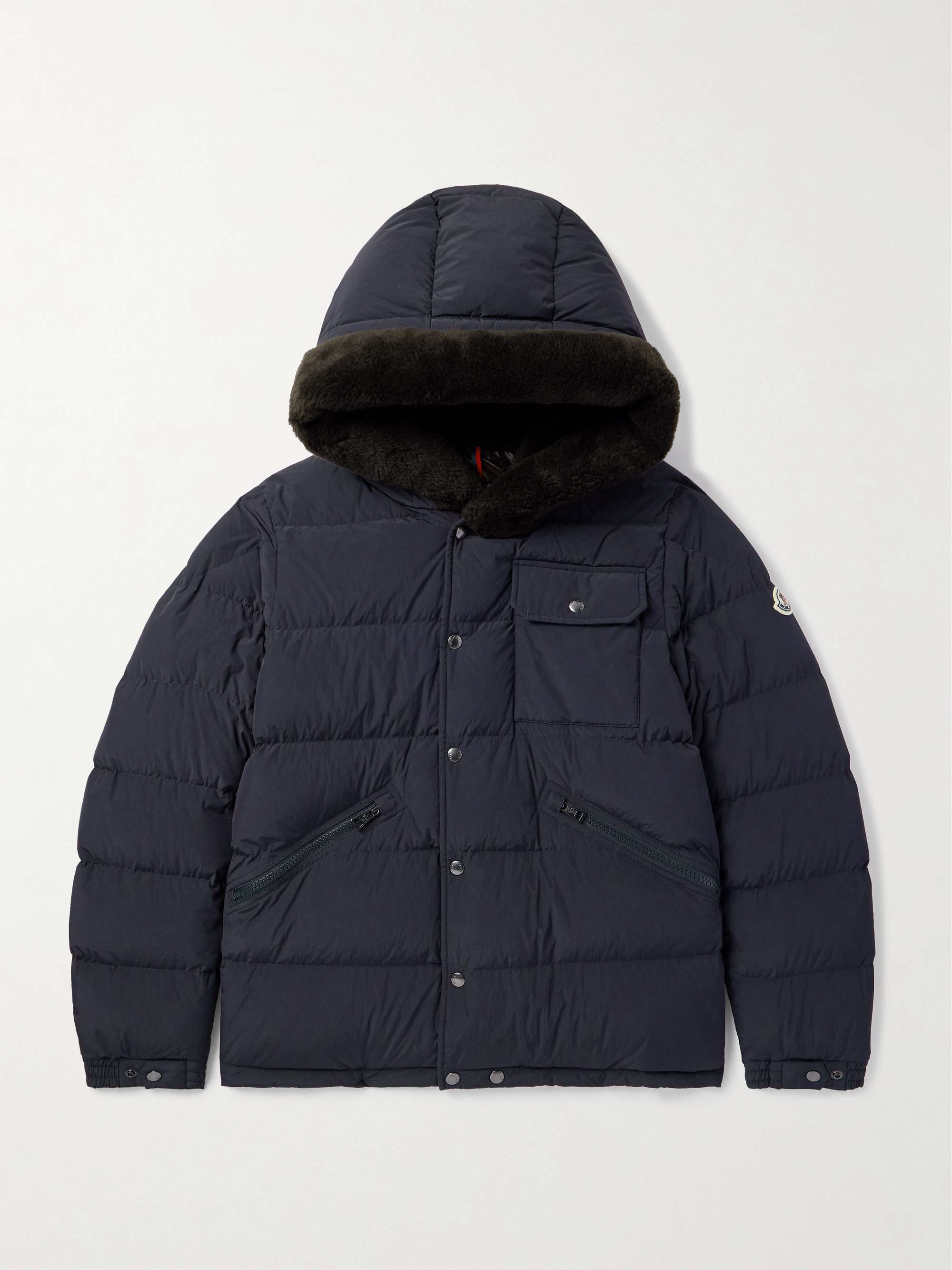 Marcelettes Faux Shearling-Trimmed Quilted Shell Down Jacket view