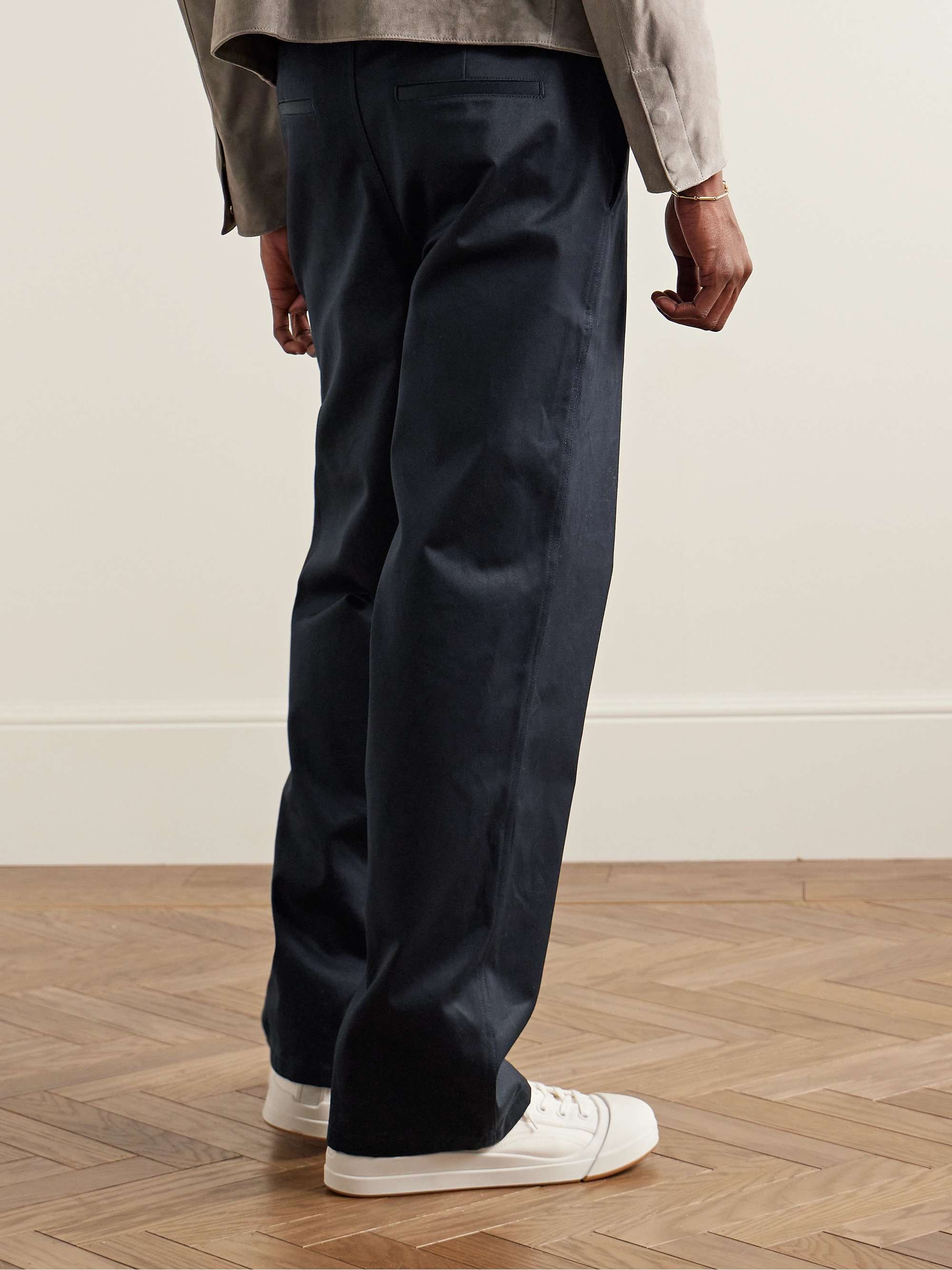 Corentin Straight-Leg Cotton-Twill Trousers view
