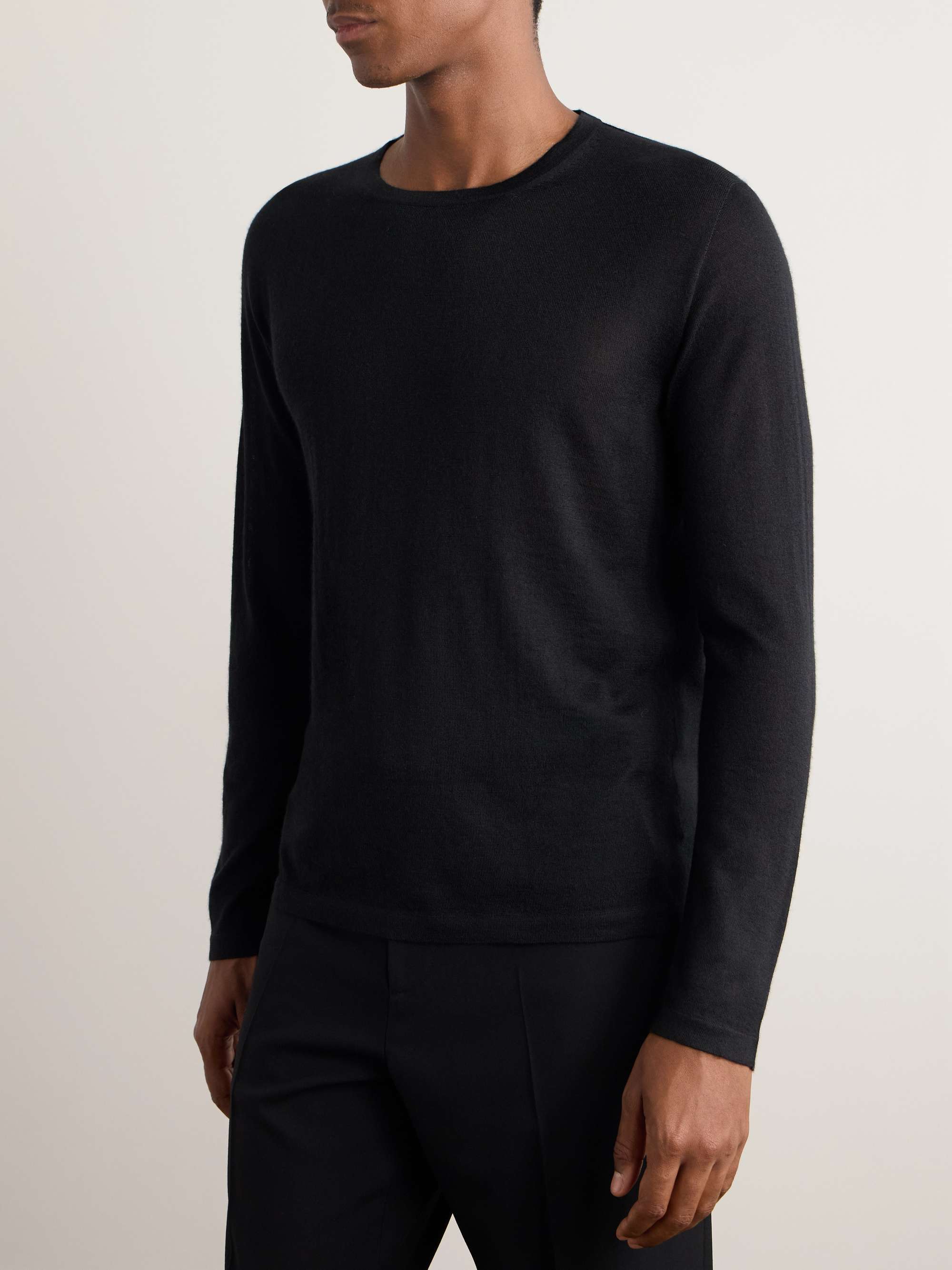 Grace Slim-Fit Cashmere and Silk-Blend Sweater view
