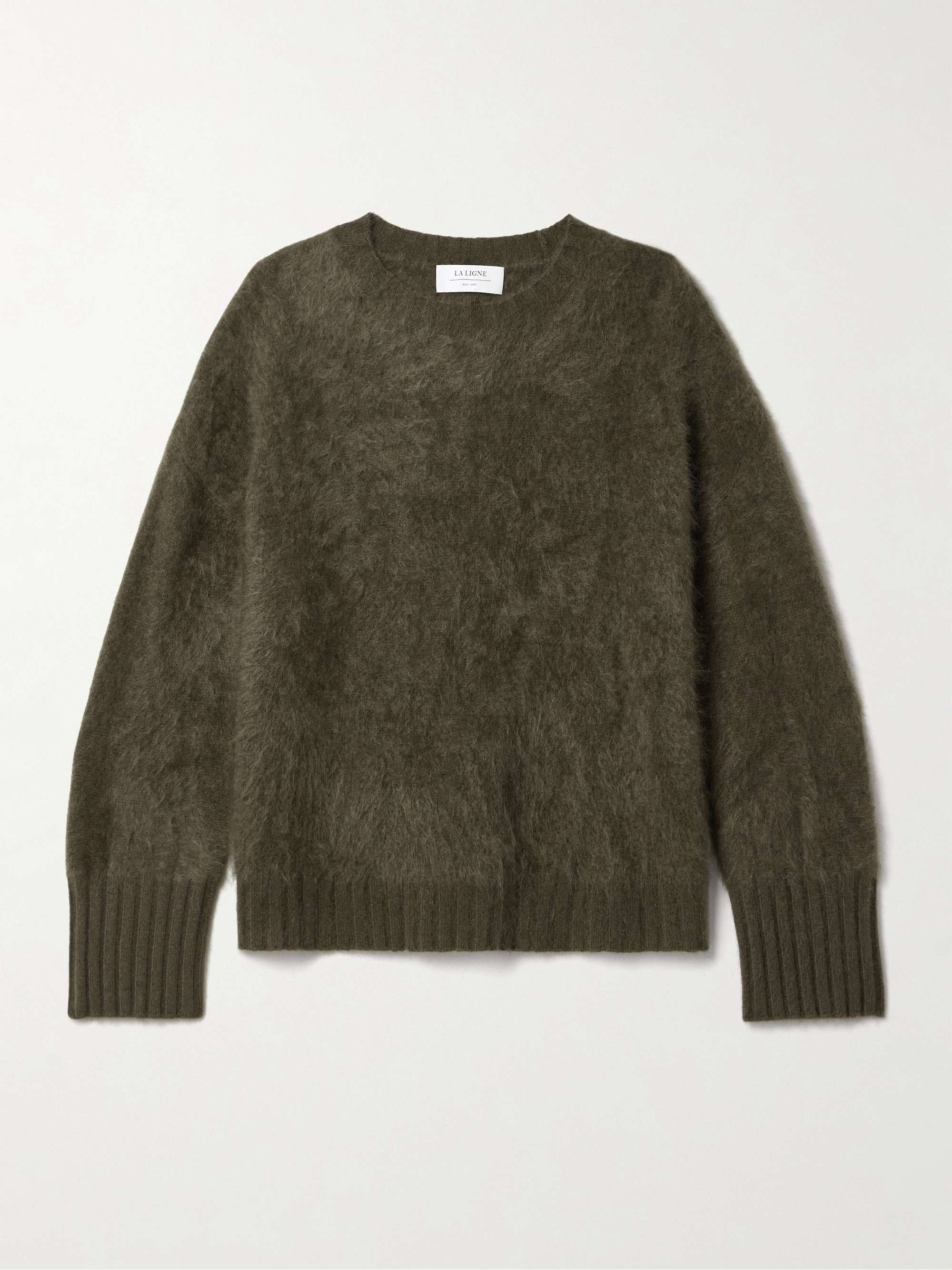 Brushed-cashmere sweater view