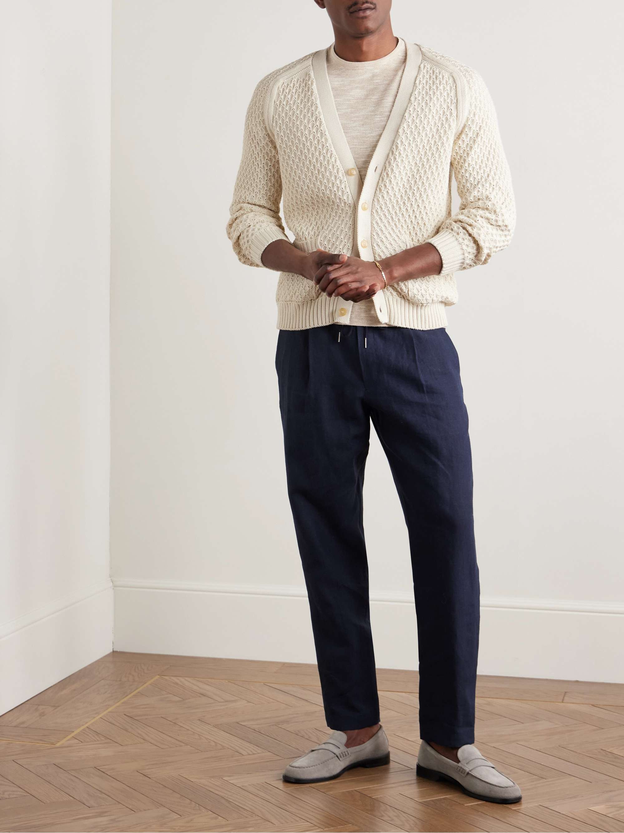 Textured Cotton Cardigan view