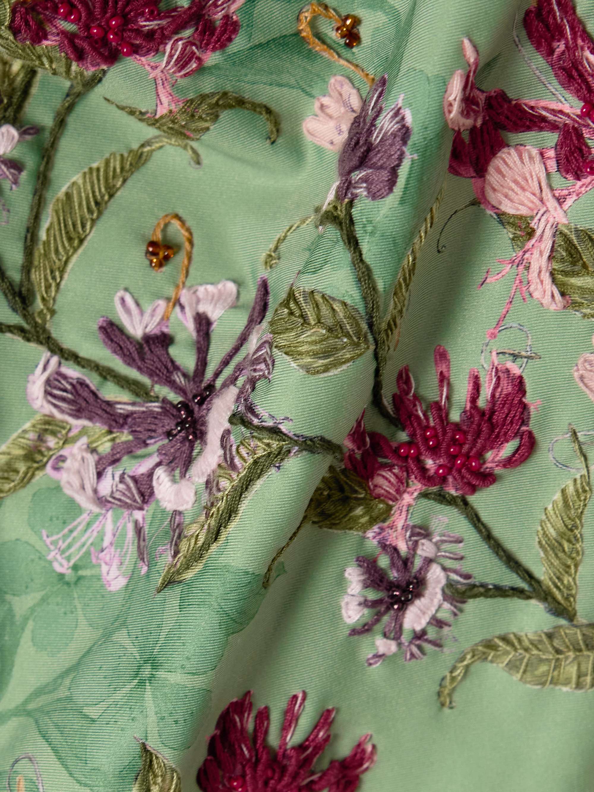 Durazno Honeysuckle embroidered floral-print recycled swimsuit view