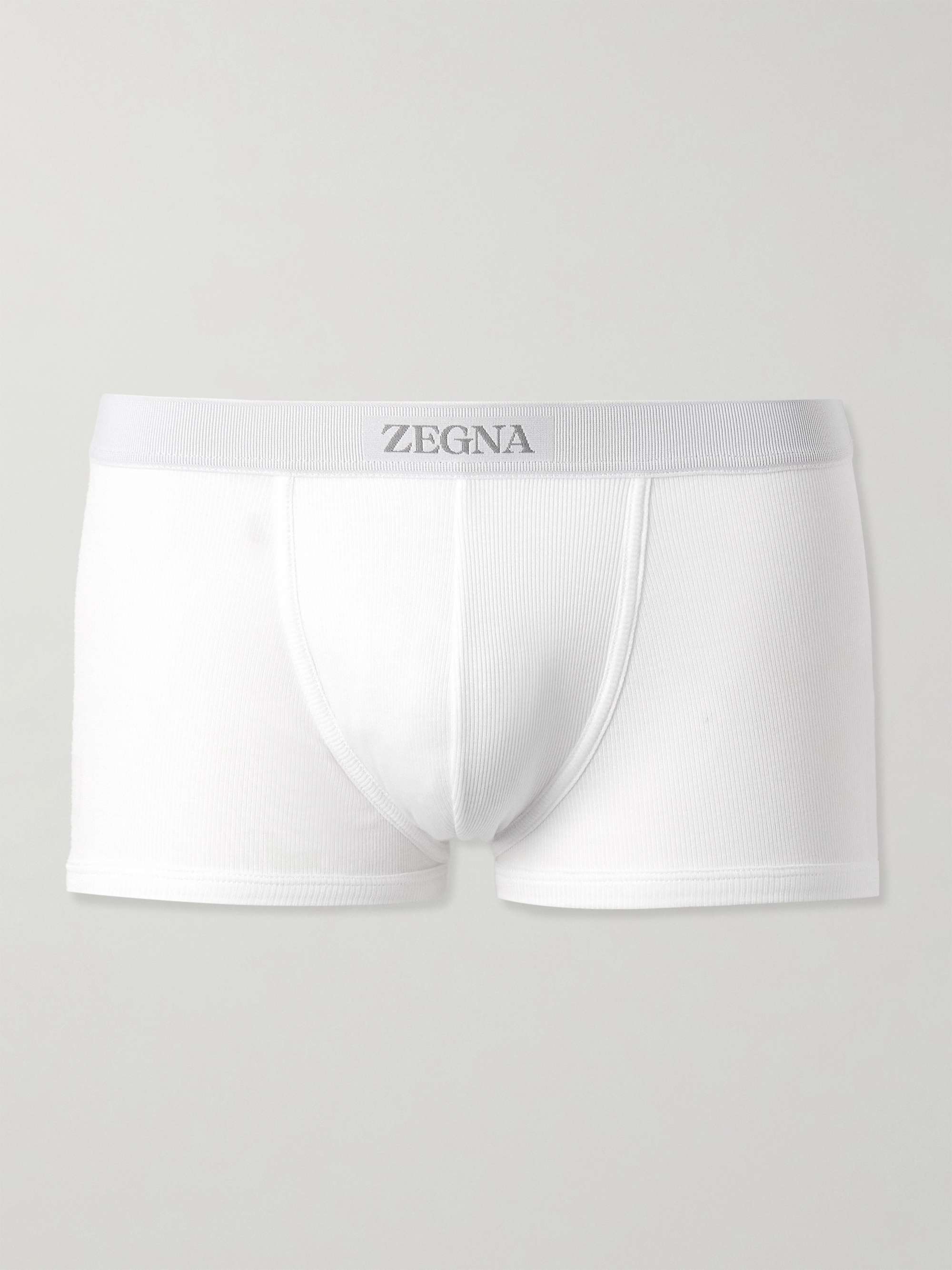 Ribbed Cotton and Modal-Blend Boxer Briefs view