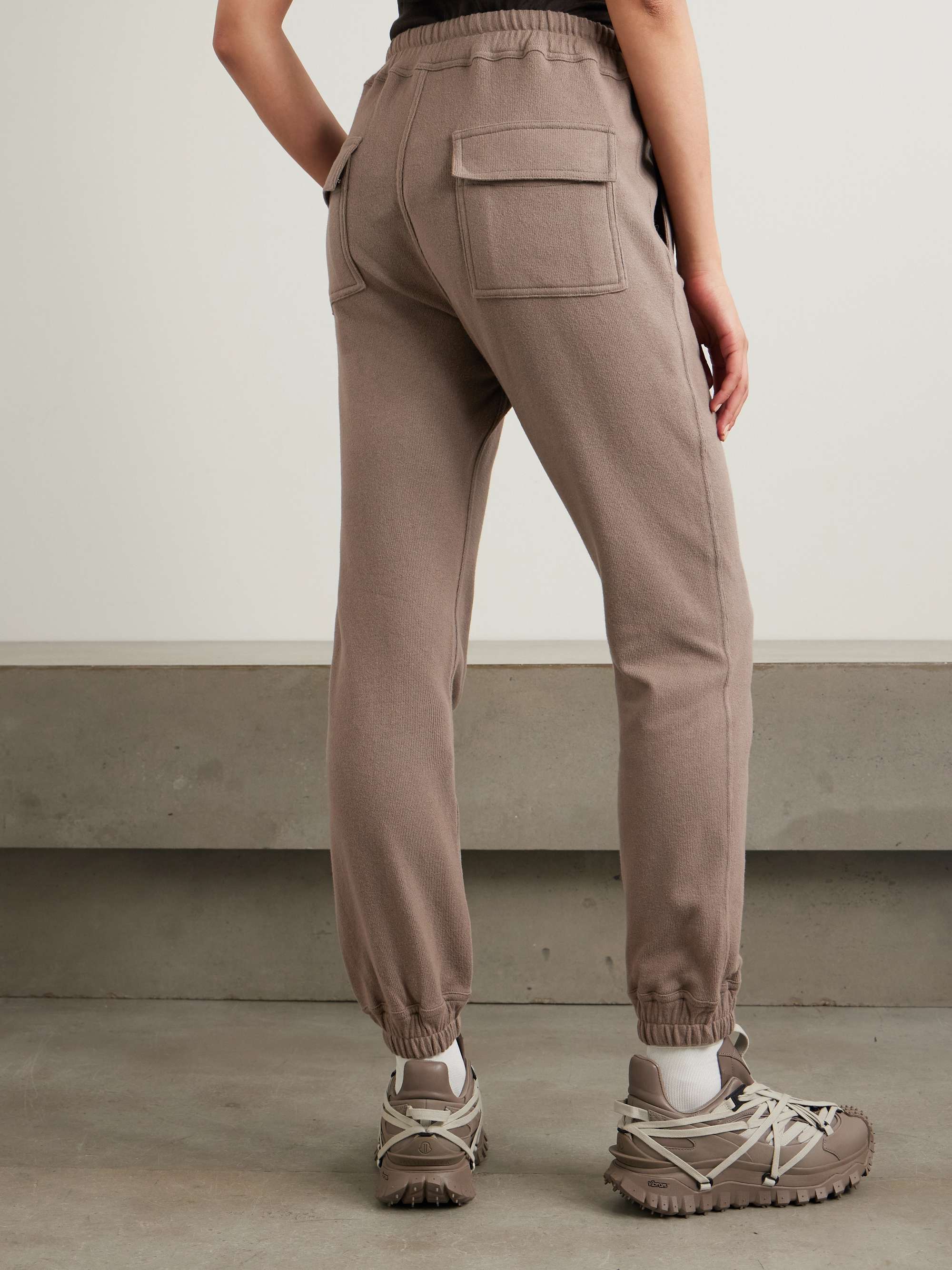 + Moncler appliquéd cotton-jersey track pants view