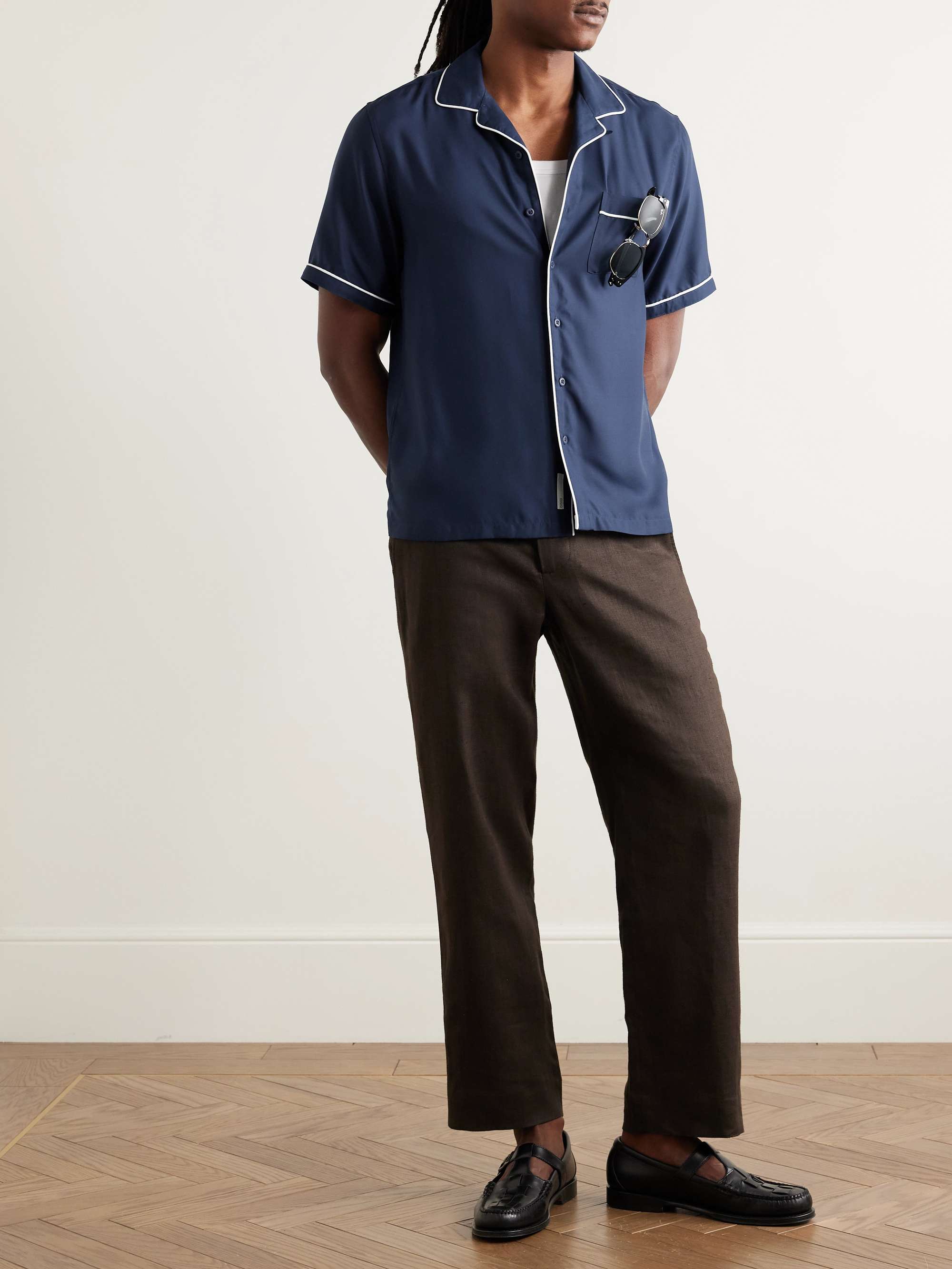 Vacation Convertible-Collar TENCEL™ Lyocell Shirt view