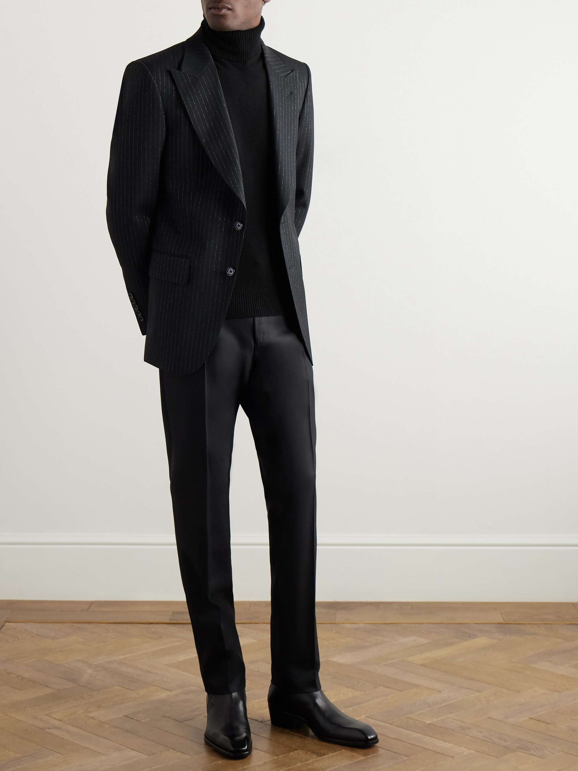 Ribbed Cashmere Rollneck Sweater view