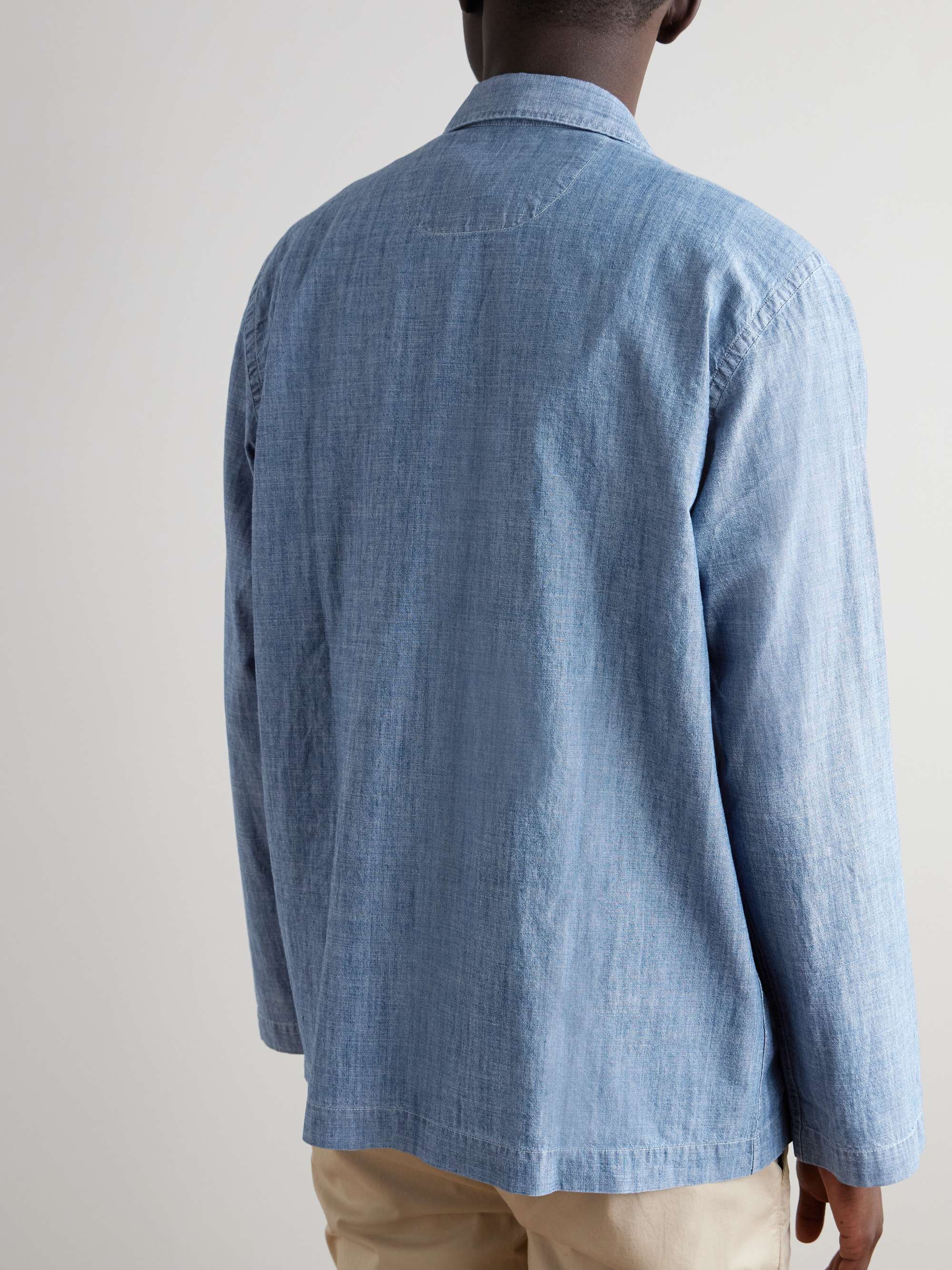 Perry Cotton-Chambray Overshirt view
