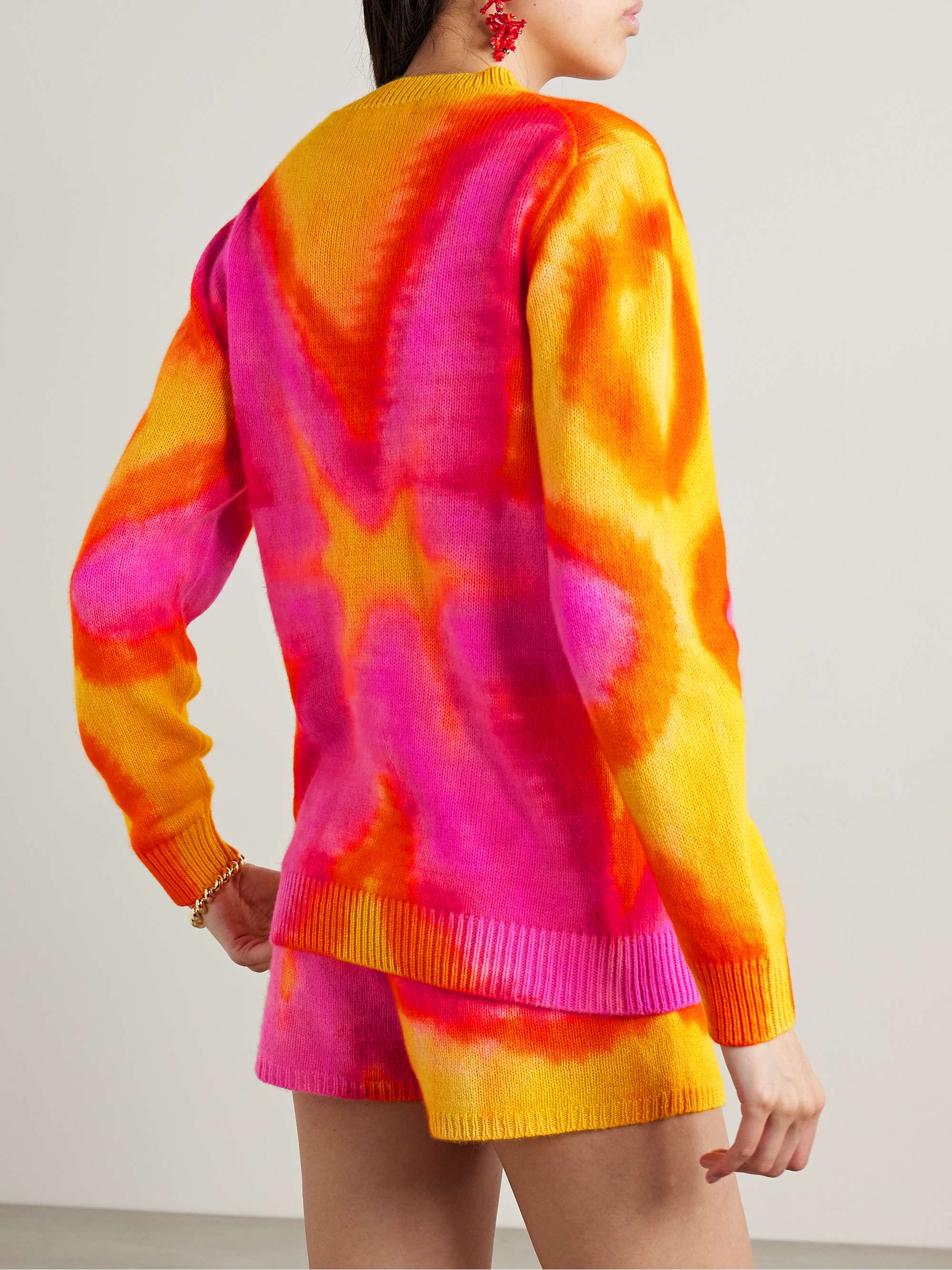Tie-dyed cashmere sweater view