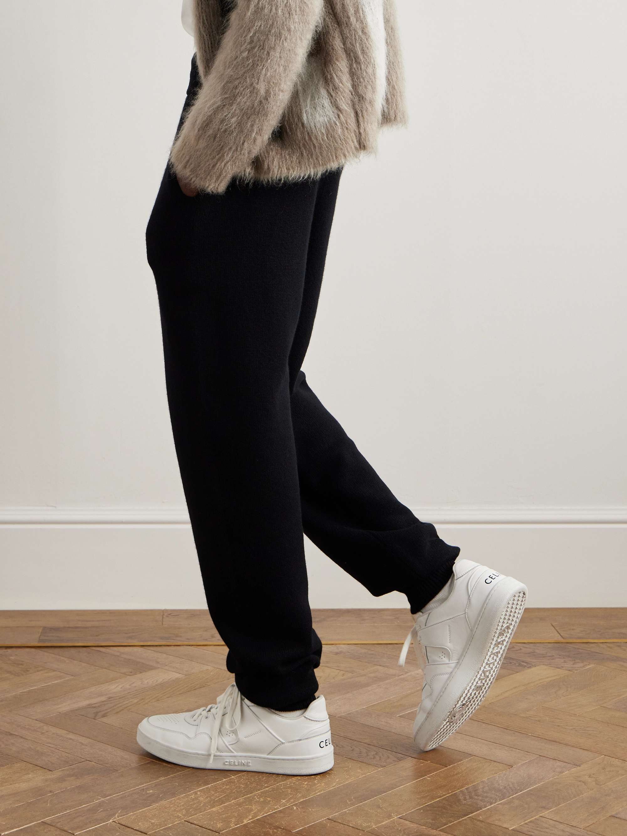 Tapered Wool and Cashmere-Blend Sweatpants view