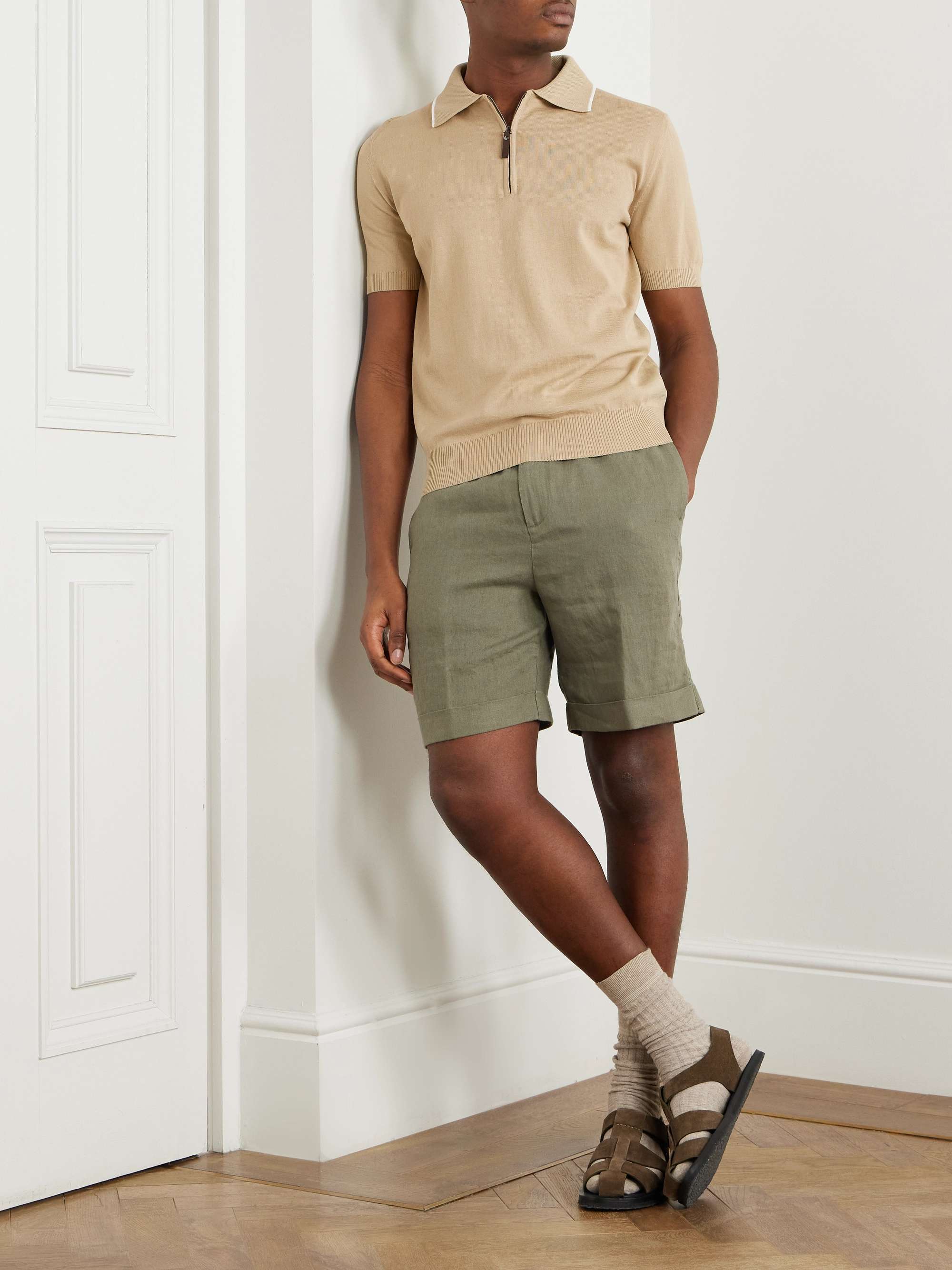 Ribbed Cotton Polo Shirt view
