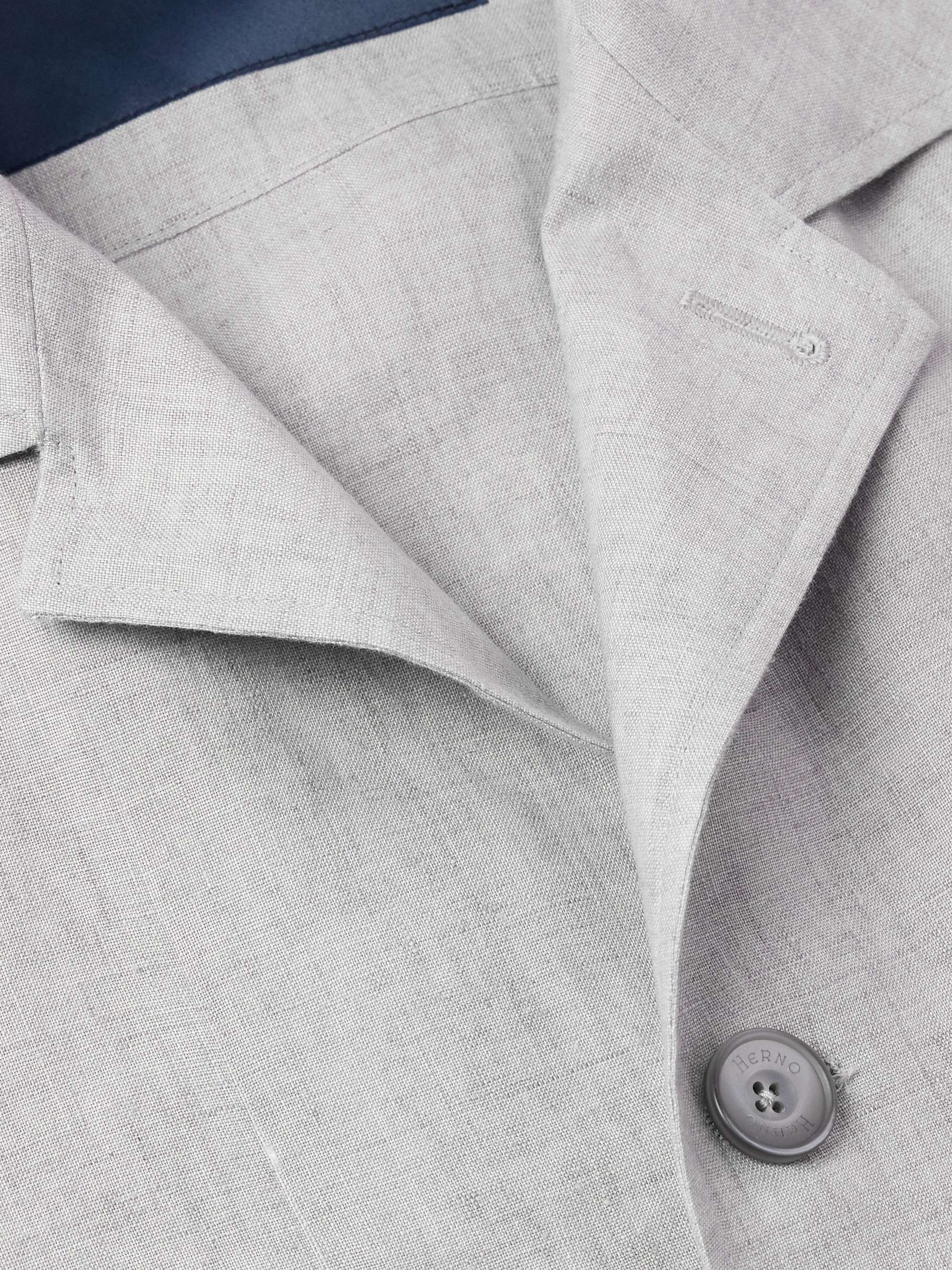 Camp-Collar Linen Overshirt view