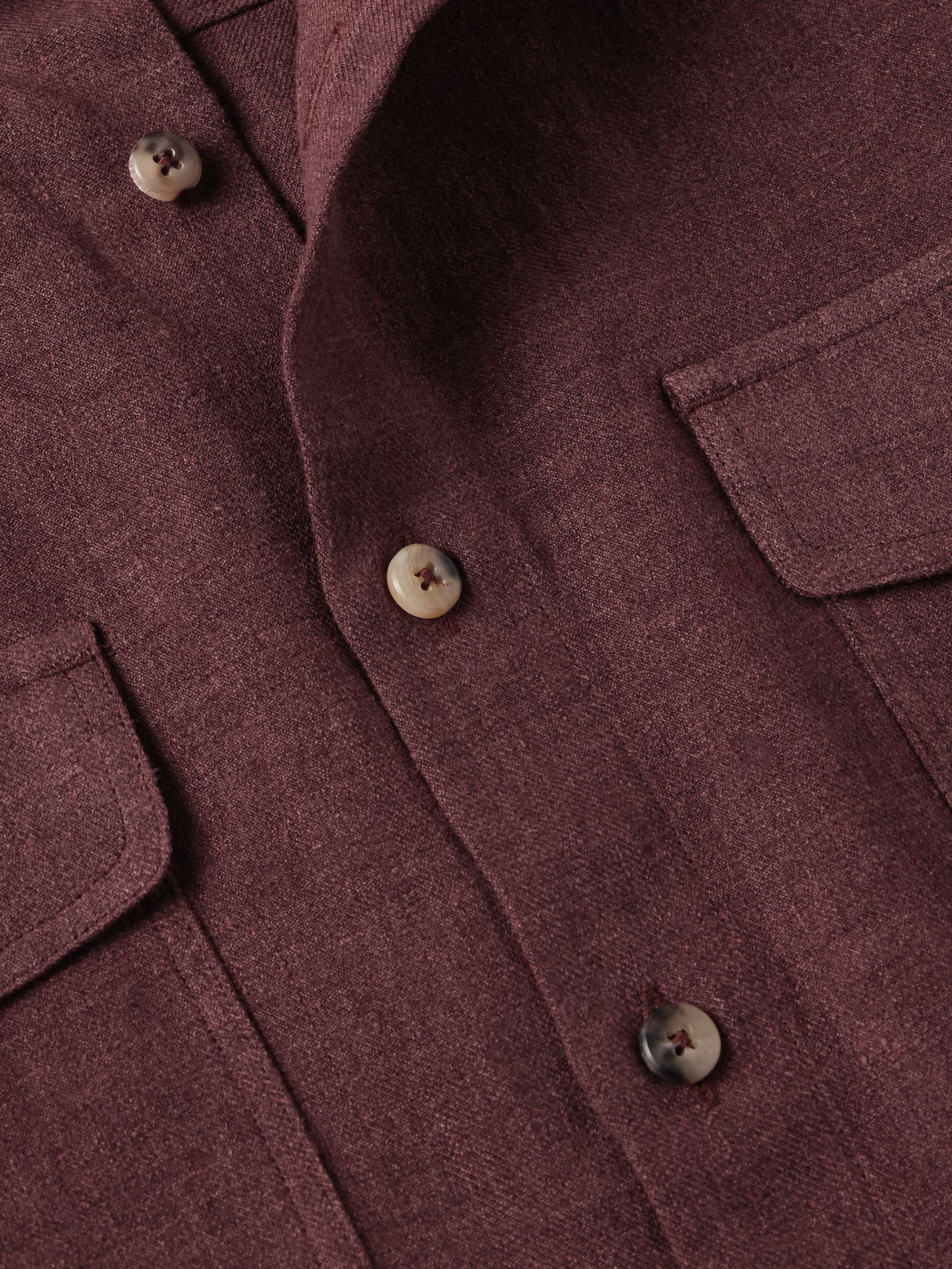 Linen and Wool-Blend Overshirt view