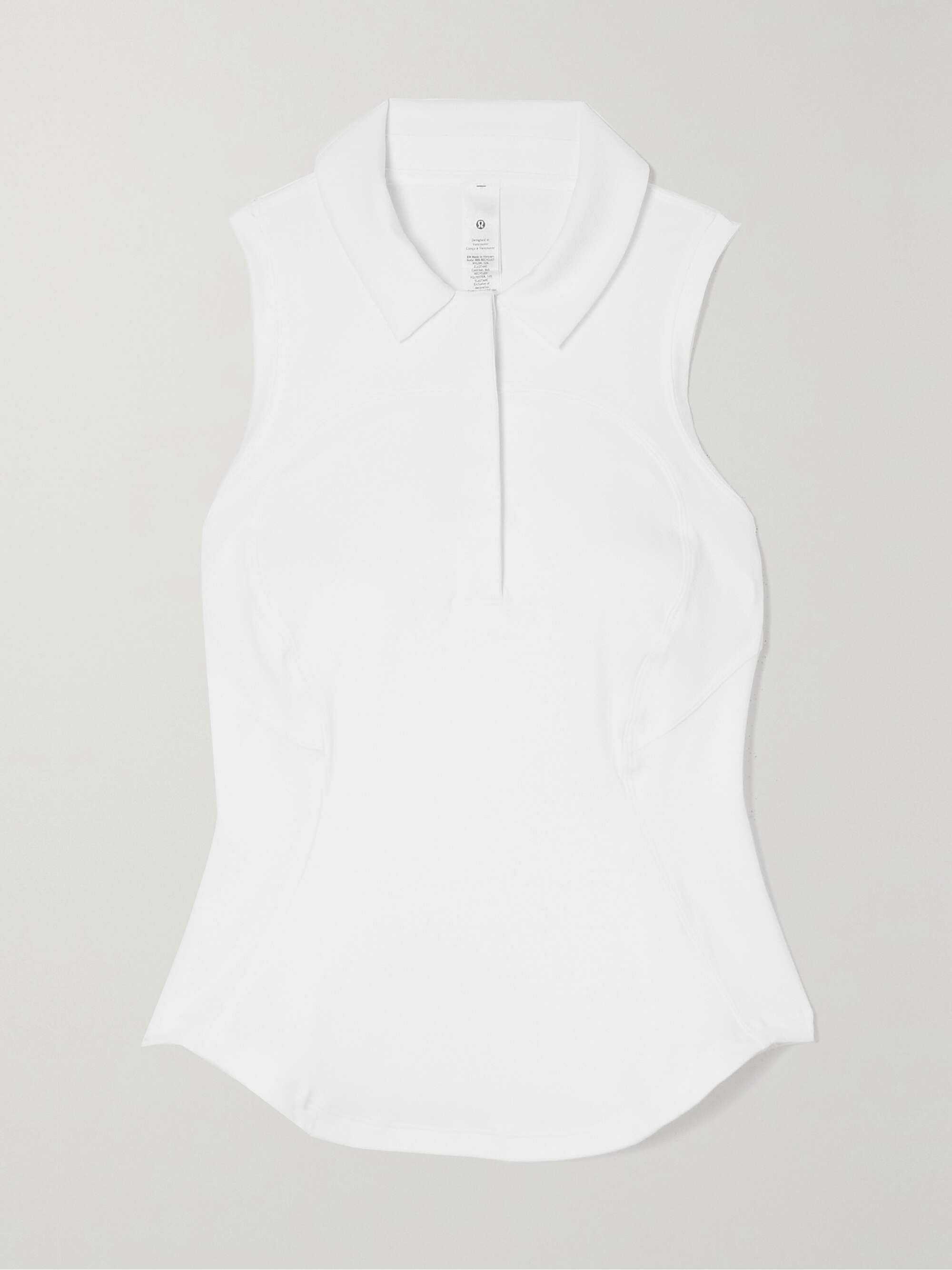 Stretch recycled-jersey tank view
