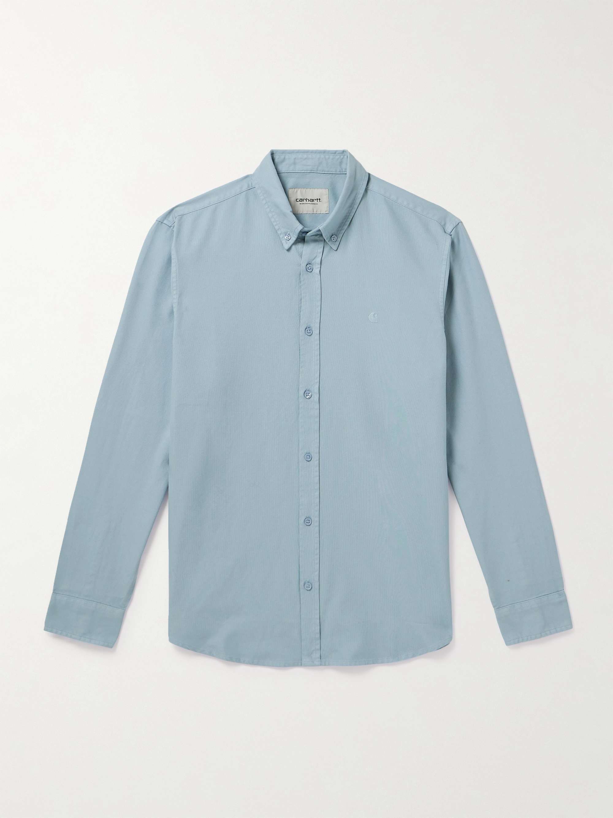 Bolton Button-Down Collar Logo-Embroidered Cotton Oxford Shirt view