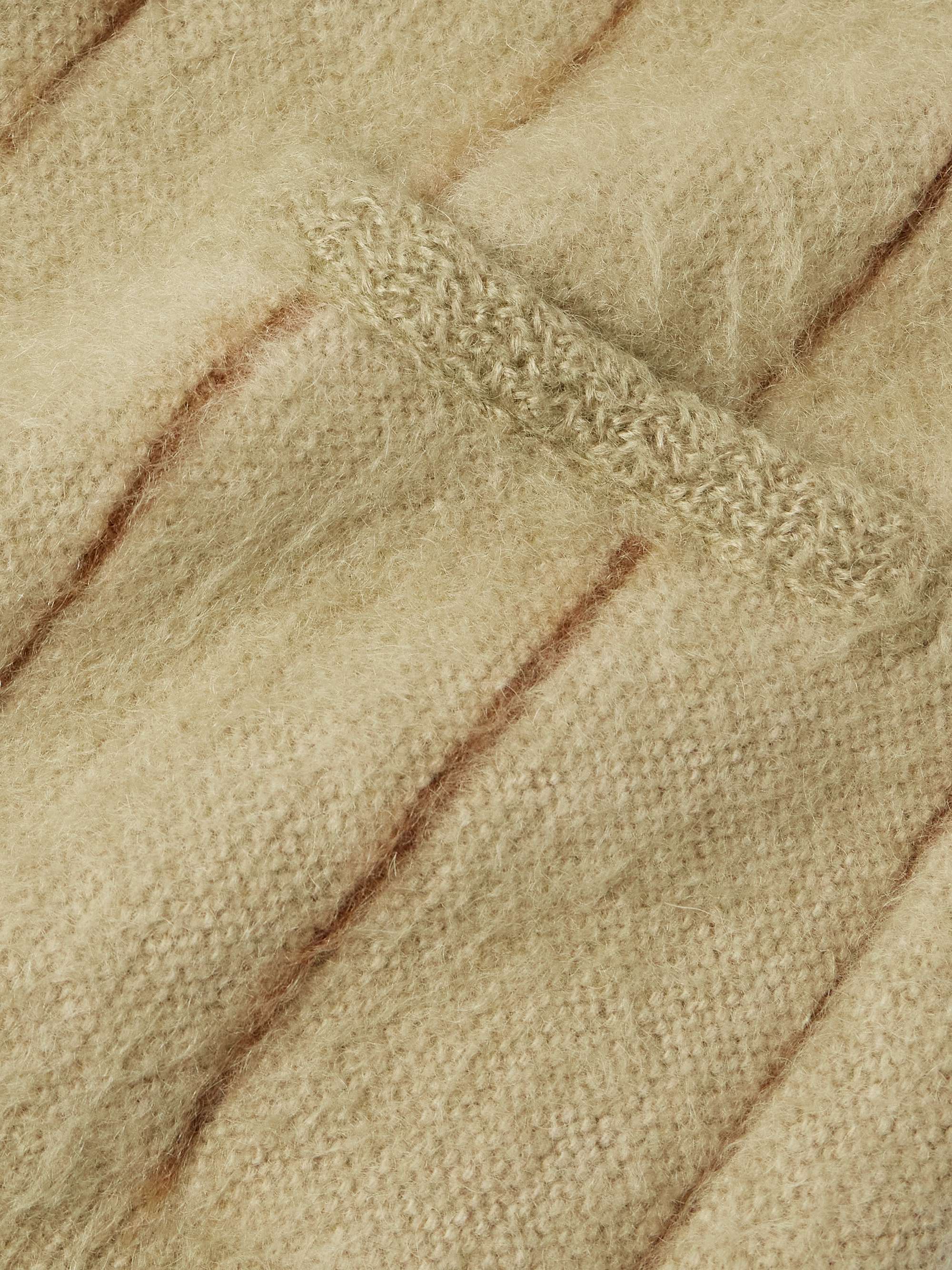 Striped Mohair-Blend Cardigan view
