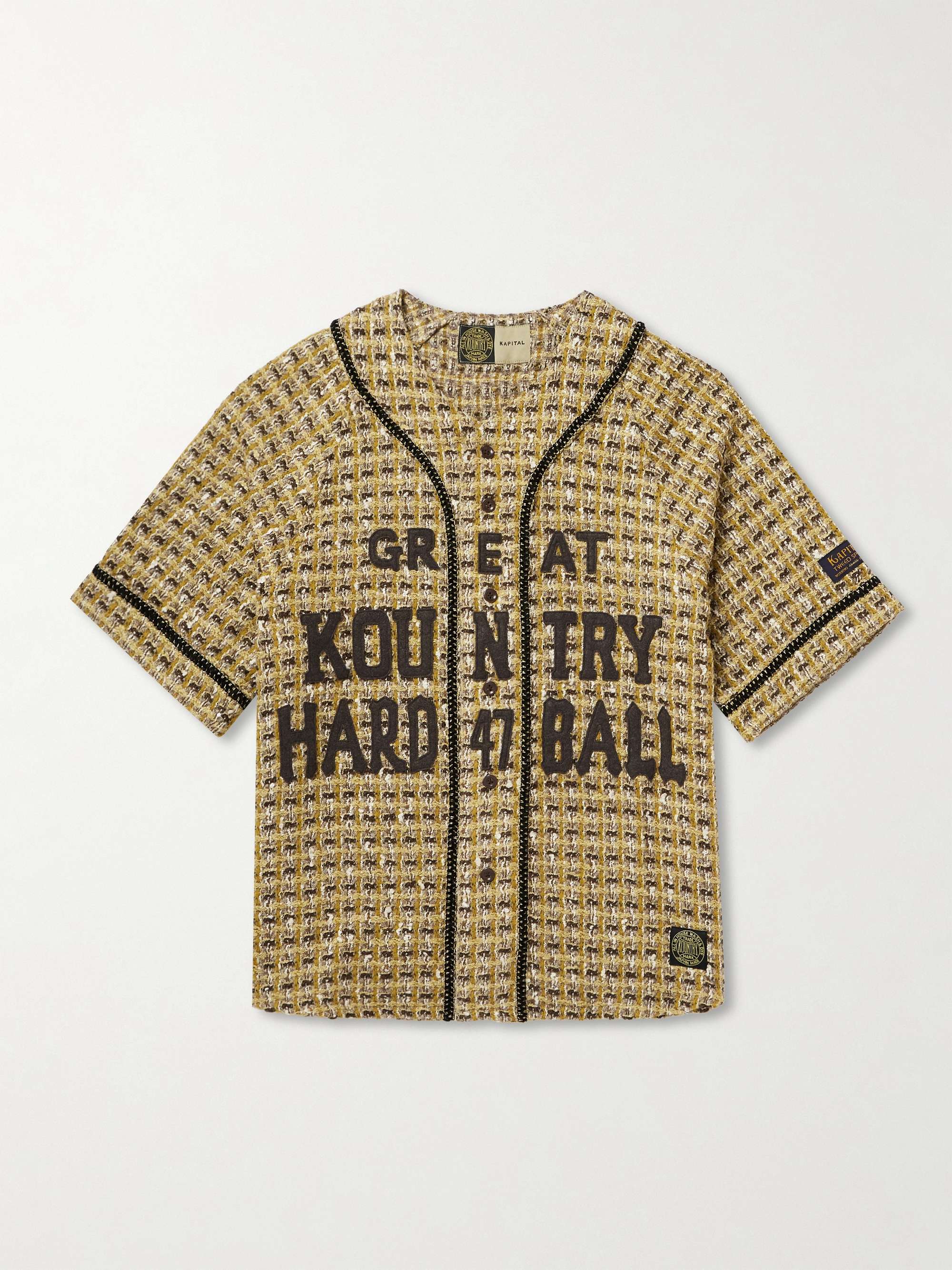 Great Kountry Appliquéd Tweed Shirt view