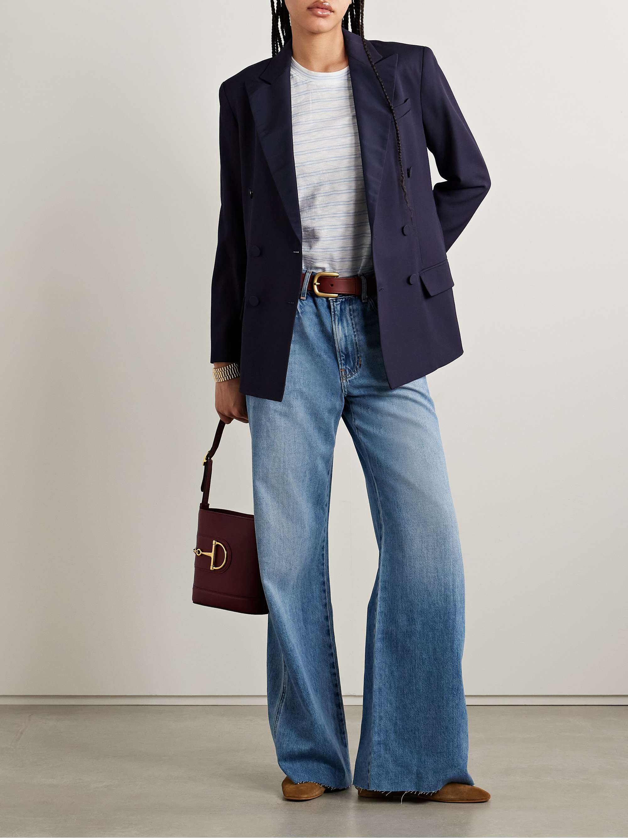 Kasey mid-rise wide-leg jeans view