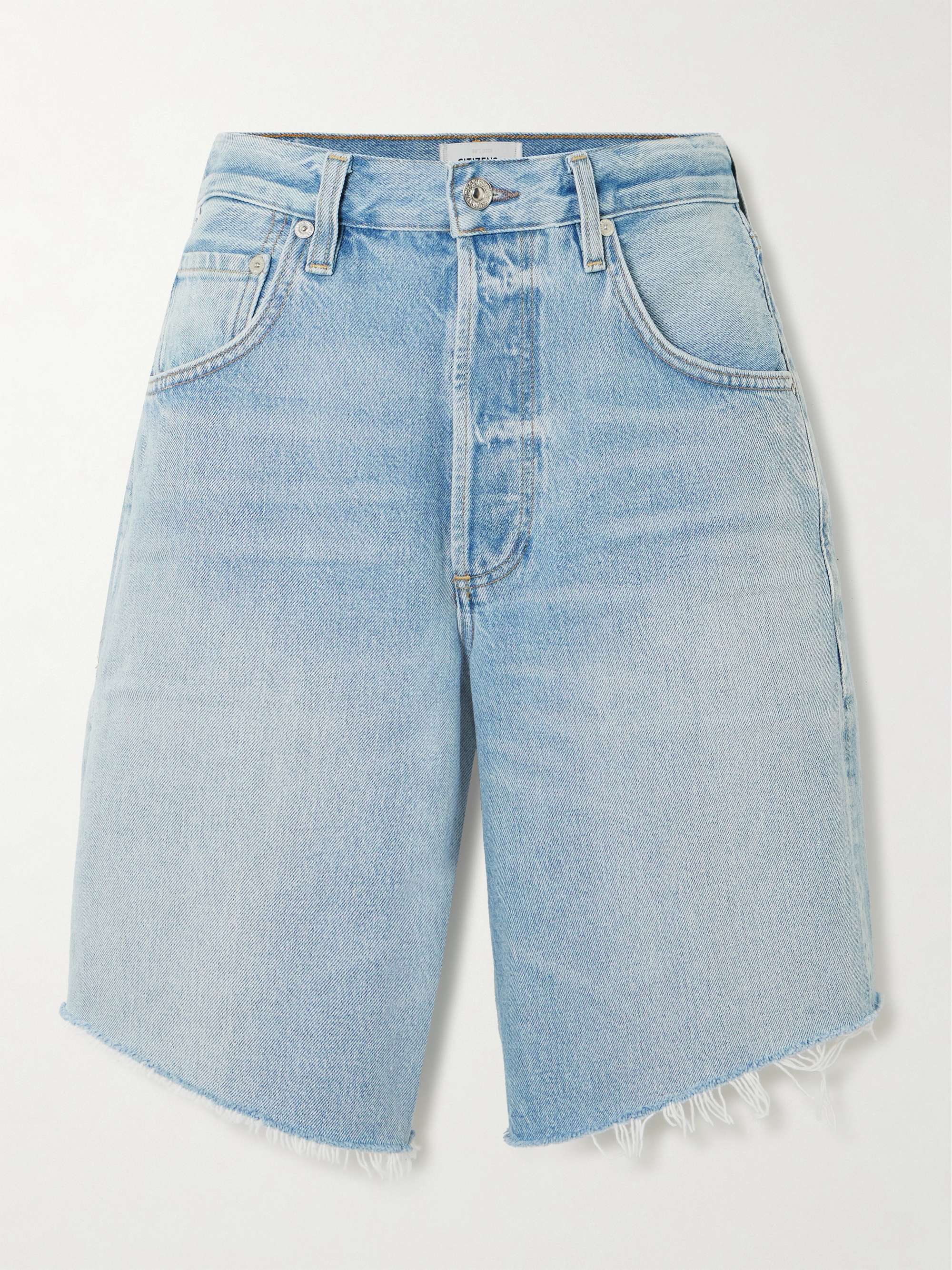 Ayla frayed denim shorts view
