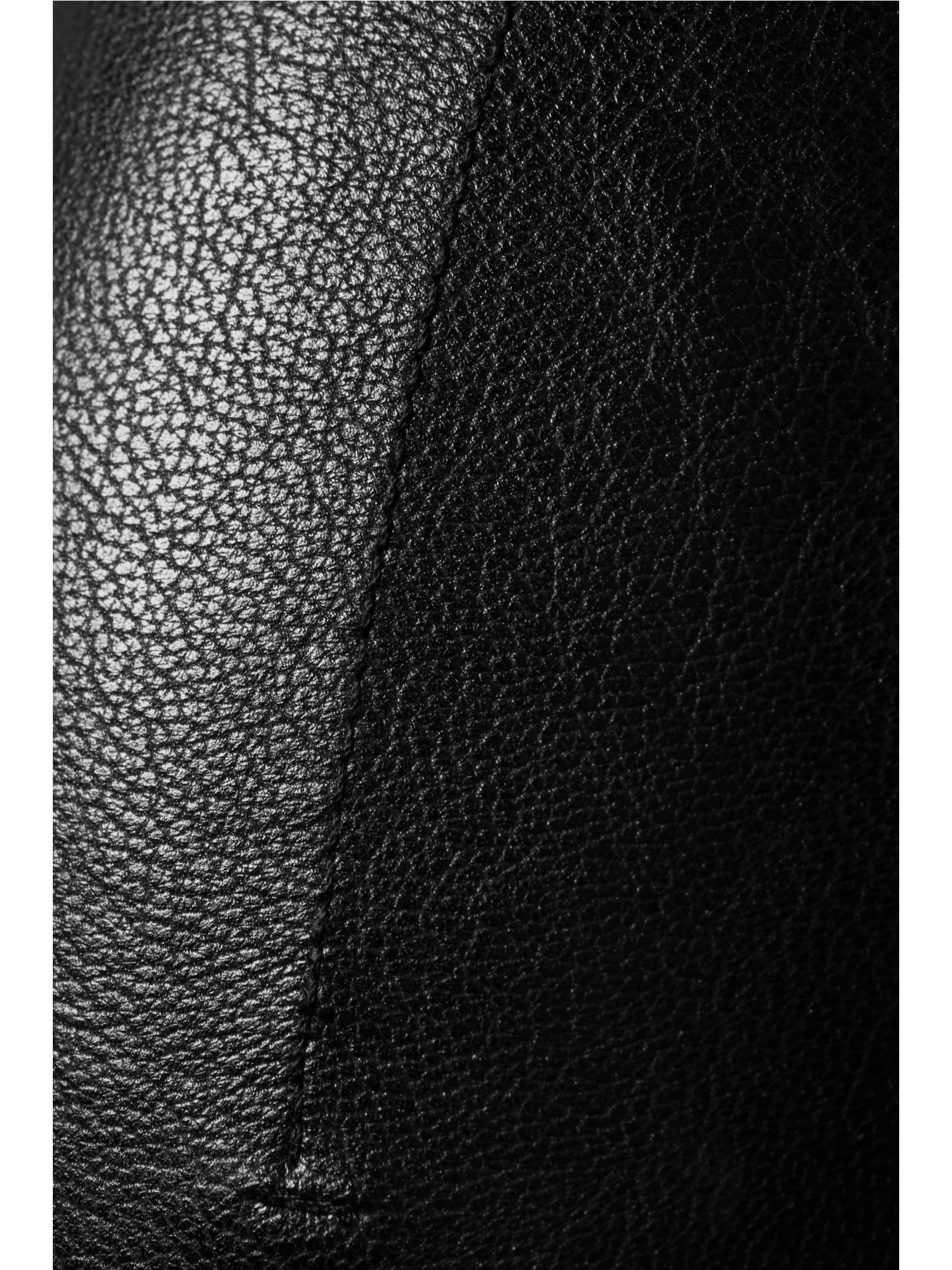 Faux stretch-leather leggings view
