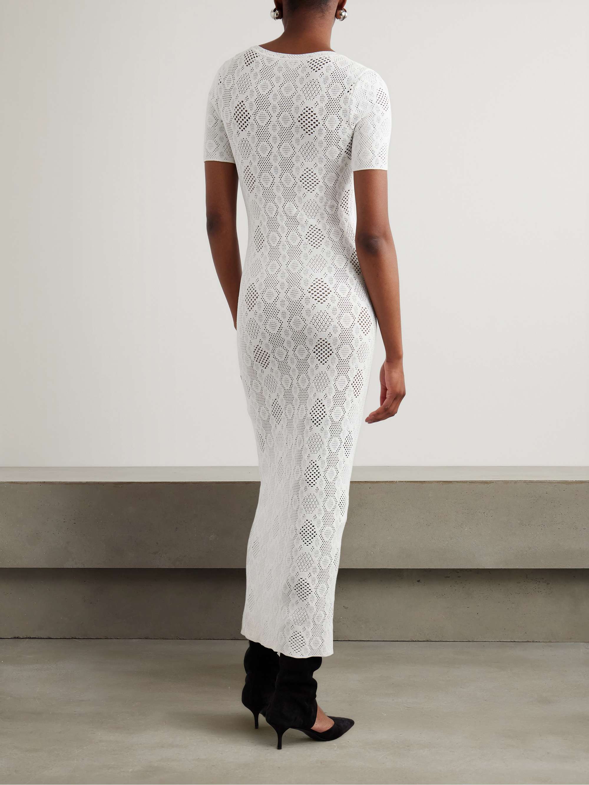 Open-knit midi dress view