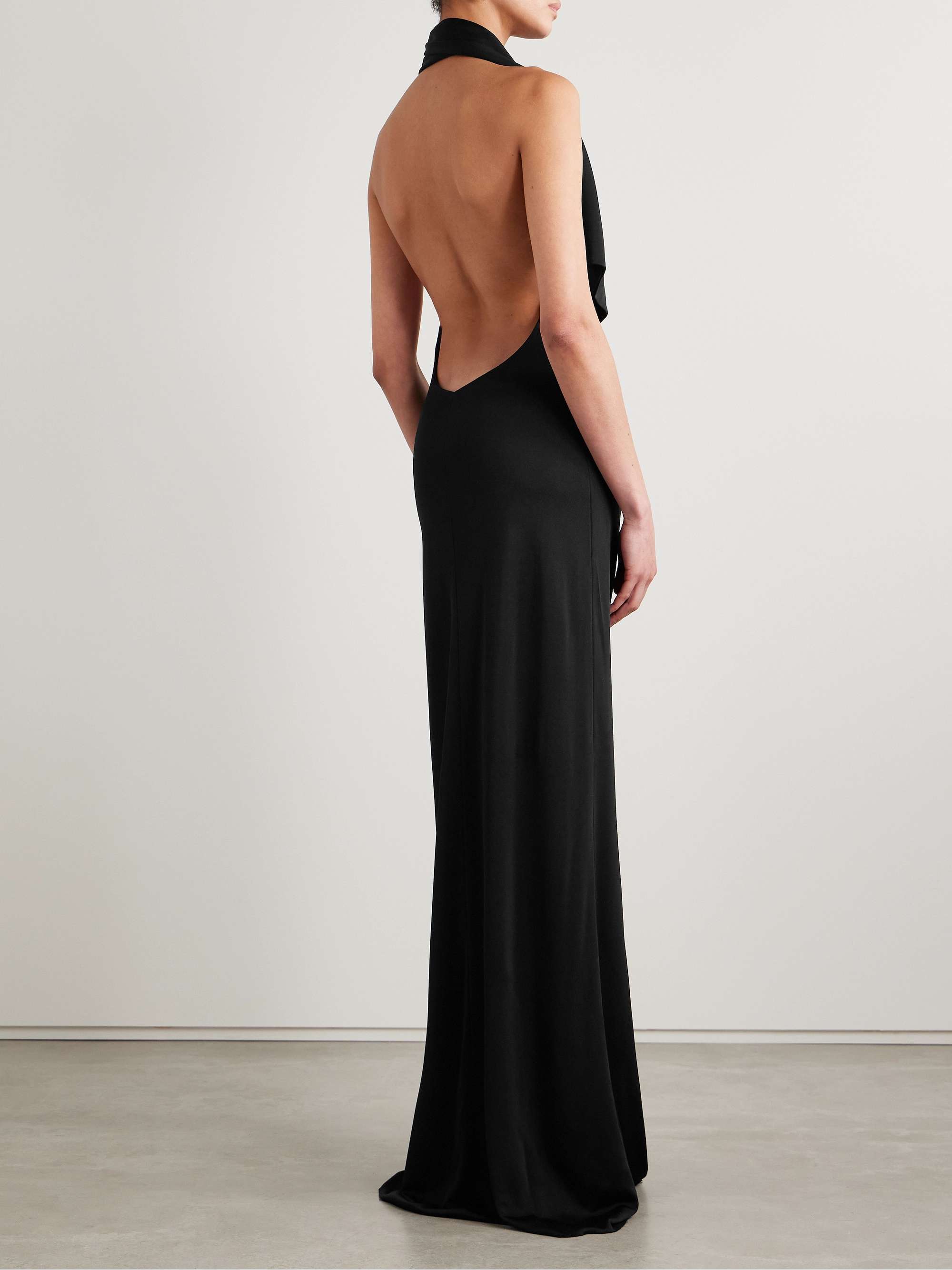 Roza draped jersey halterneck maxi dress view