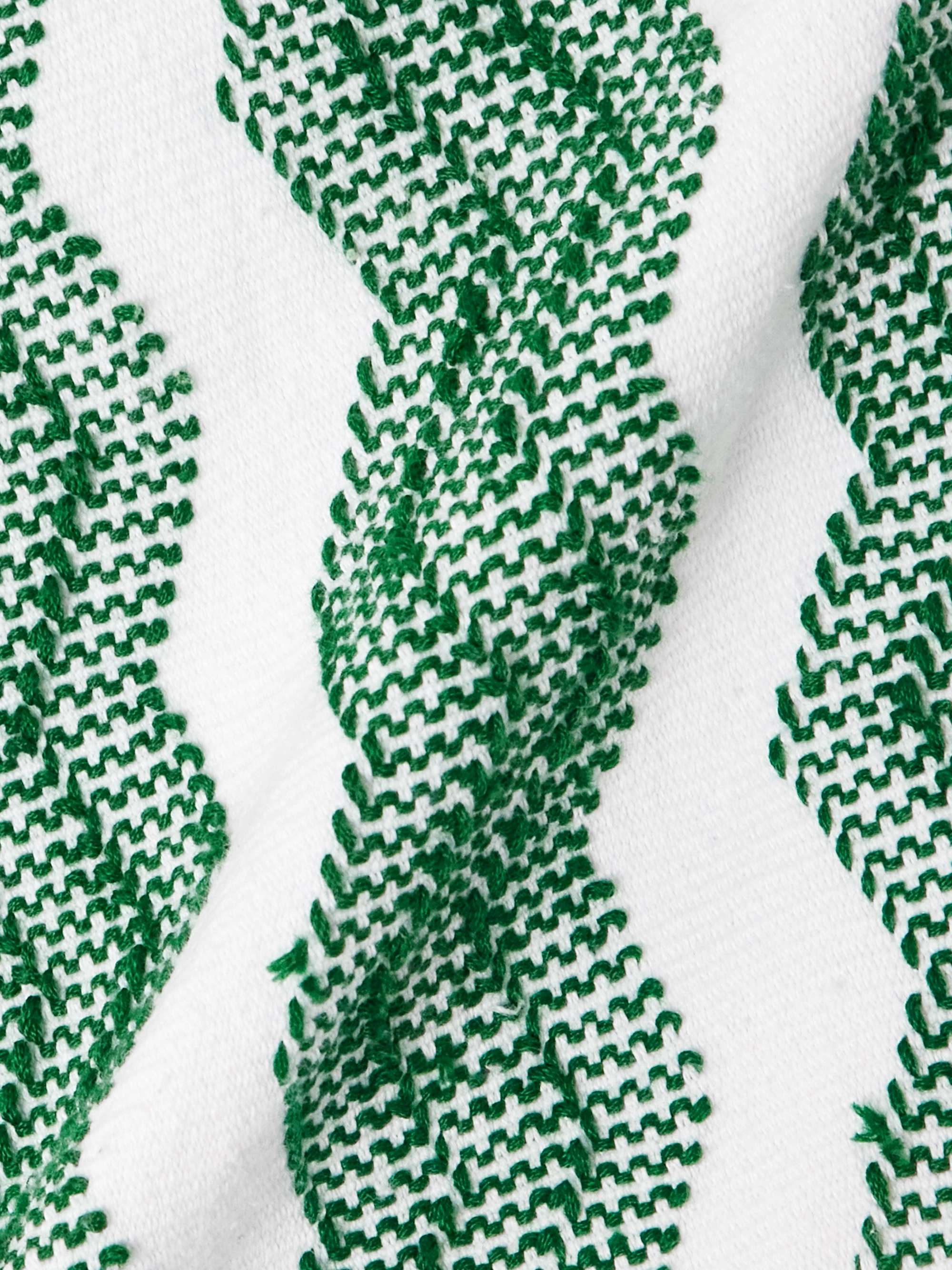 Embroidered cotton huipil view
