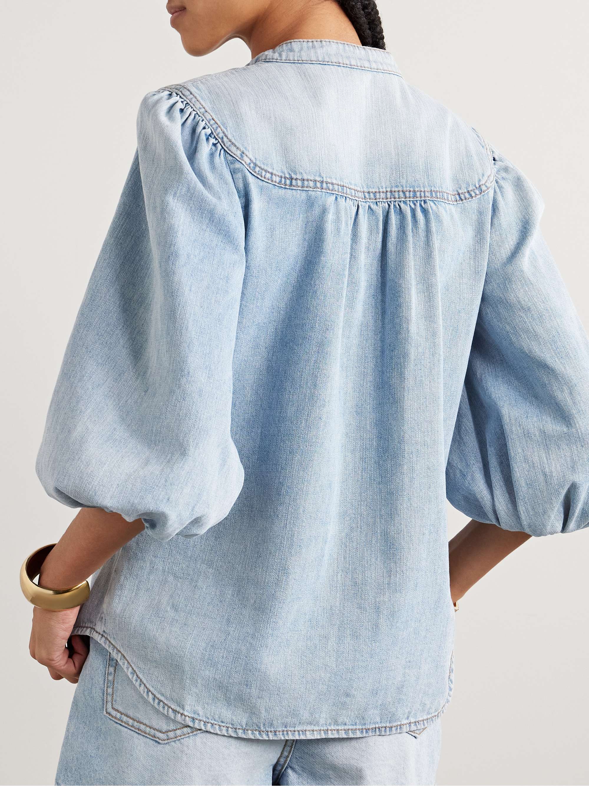 Lucky denim blouse view