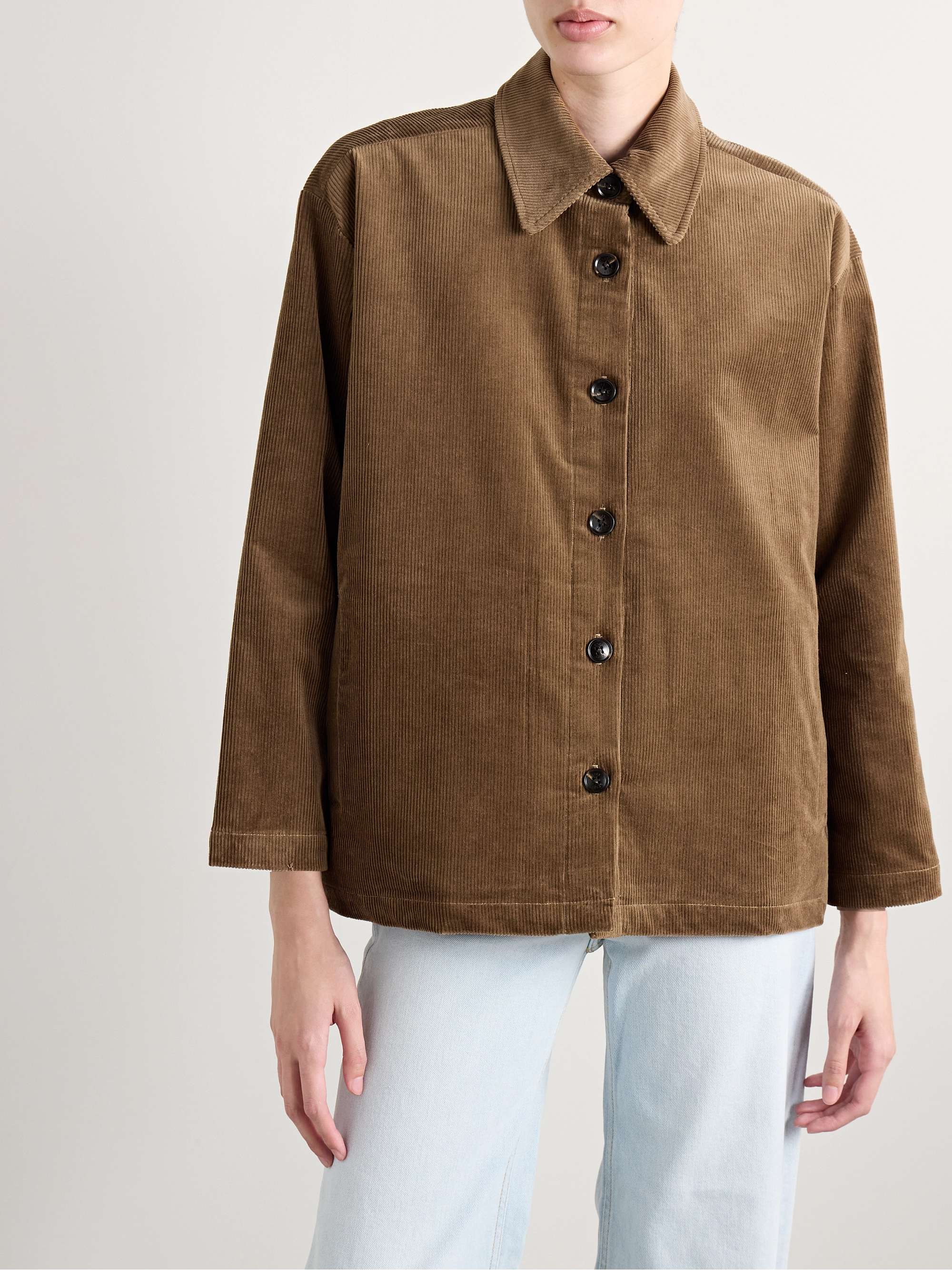 Cotton-blend corduroy jacket view