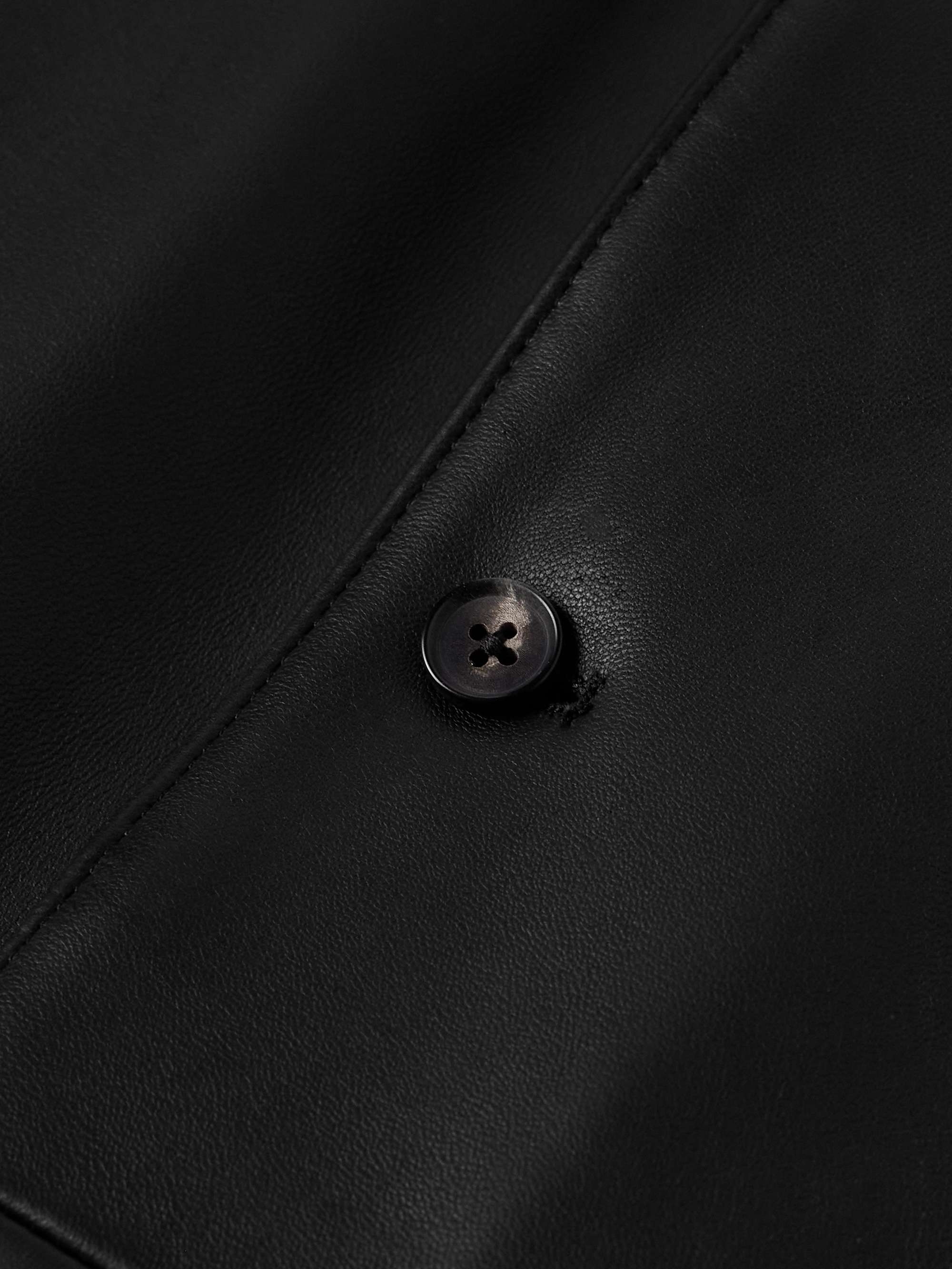 Leather Shirt Jacket view