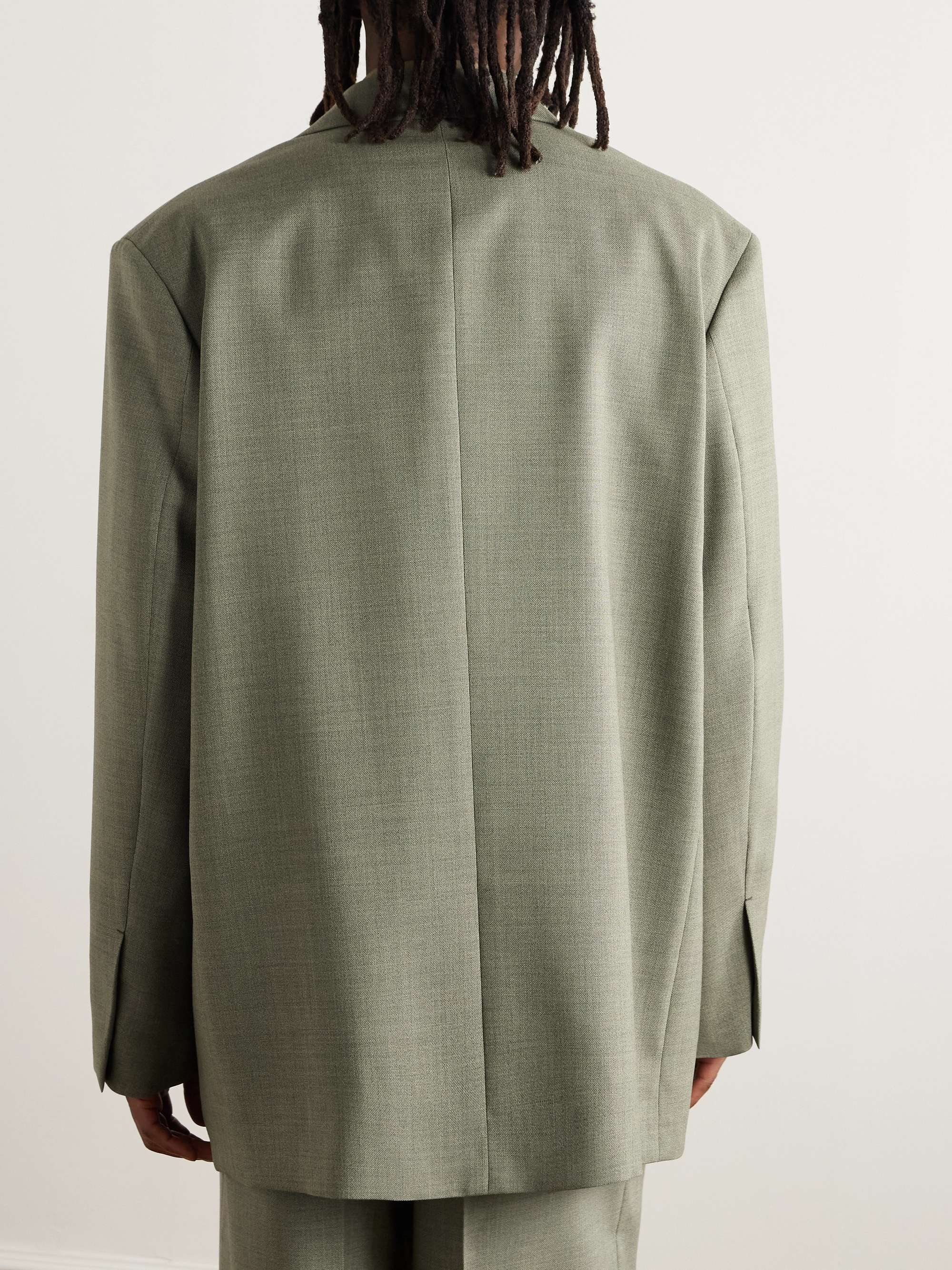 Mohair and Wool-Blend Blazer view