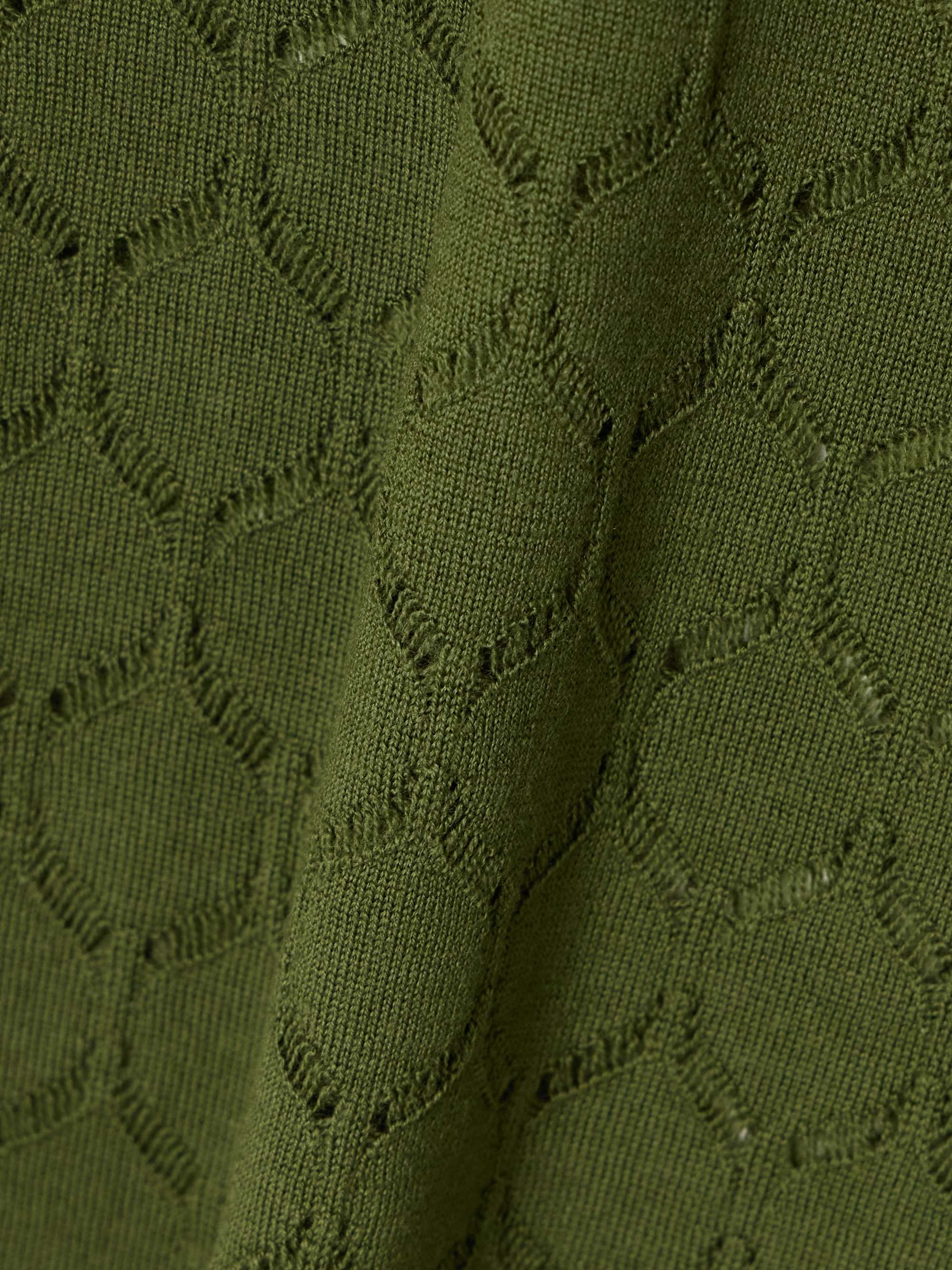 Pointelle-knit virgin wool vest view