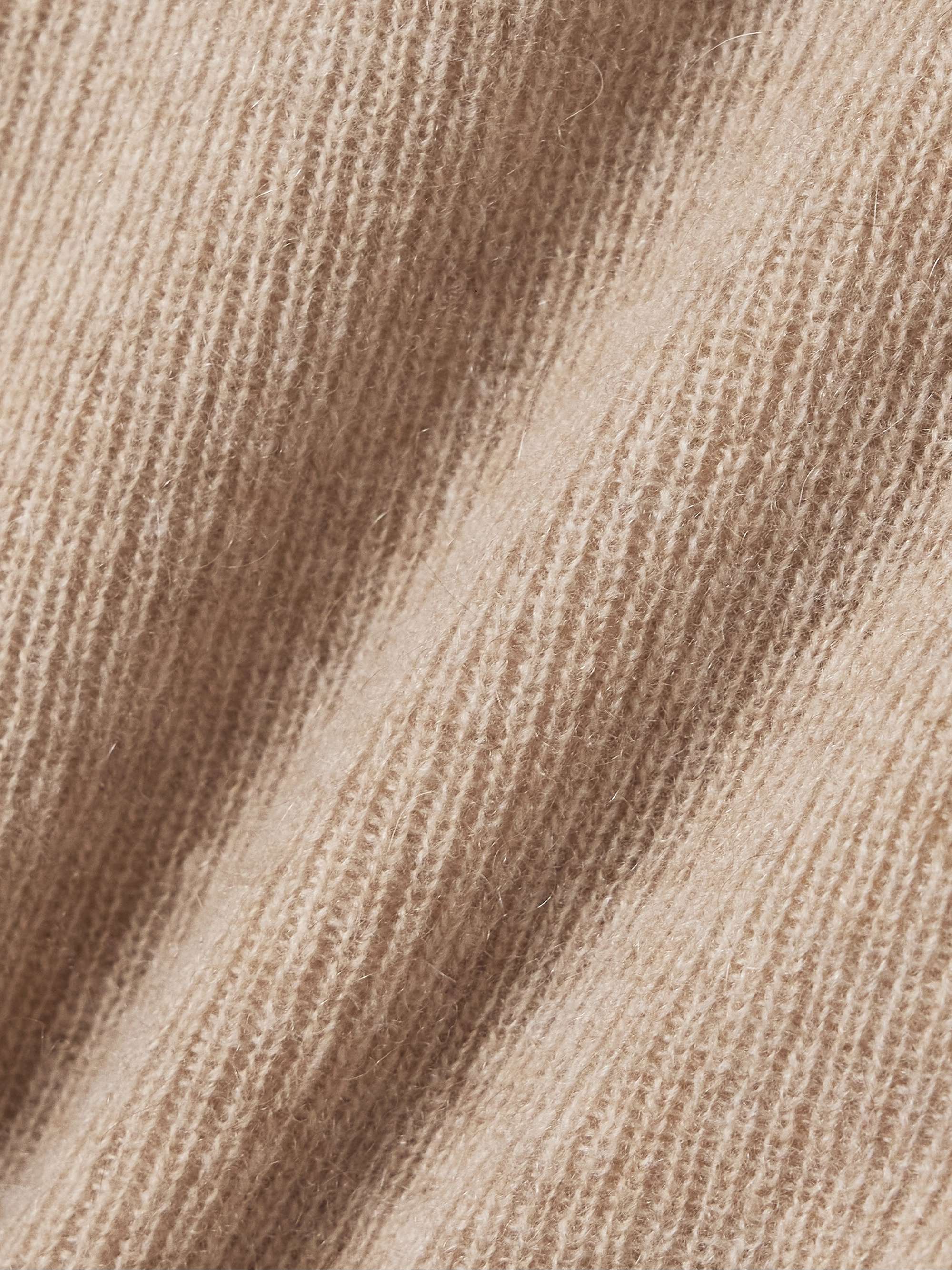 Simone ribbed wool and cashmere-blend polo sweater view