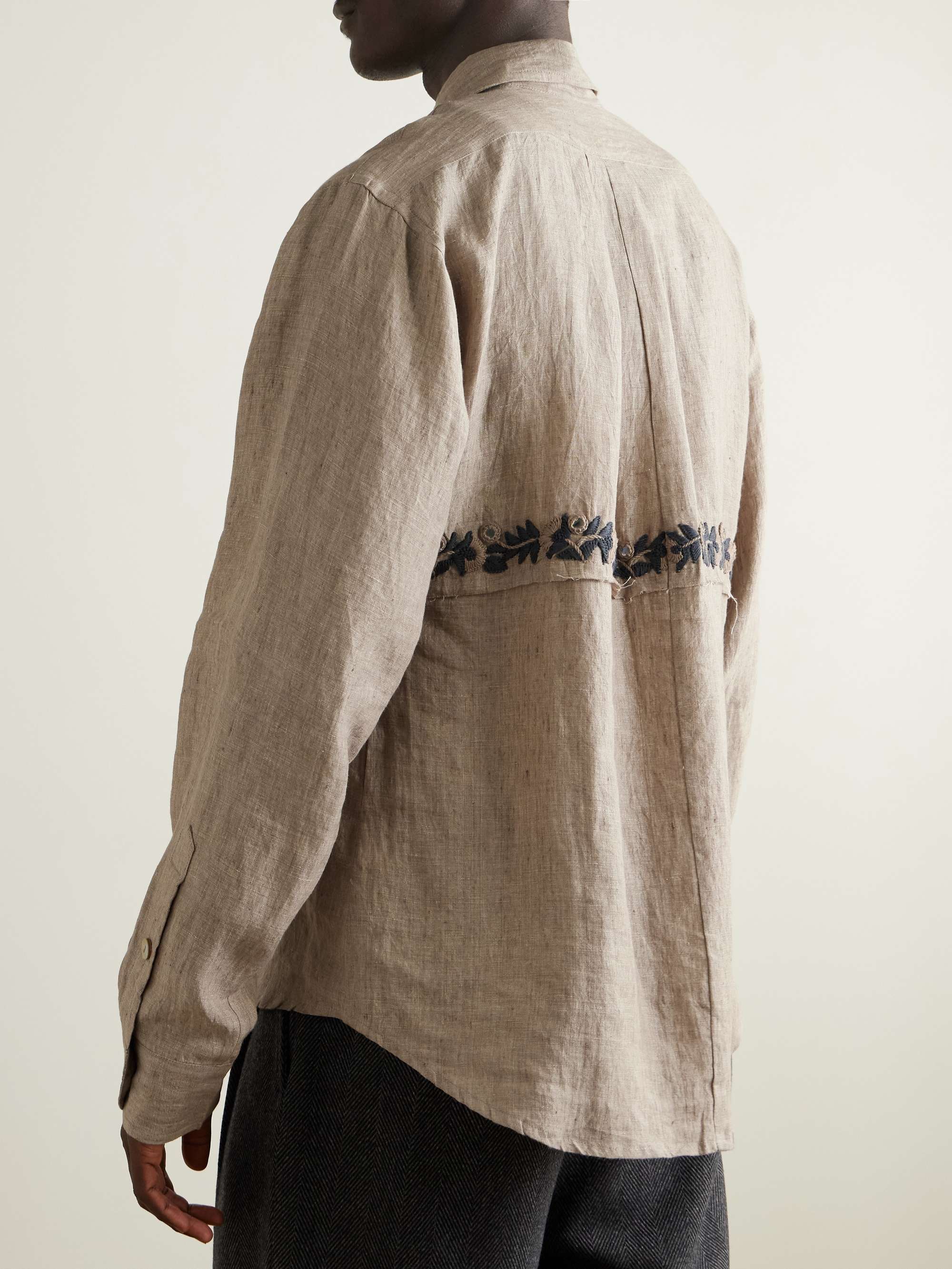 Embroidered Linen Shirt view