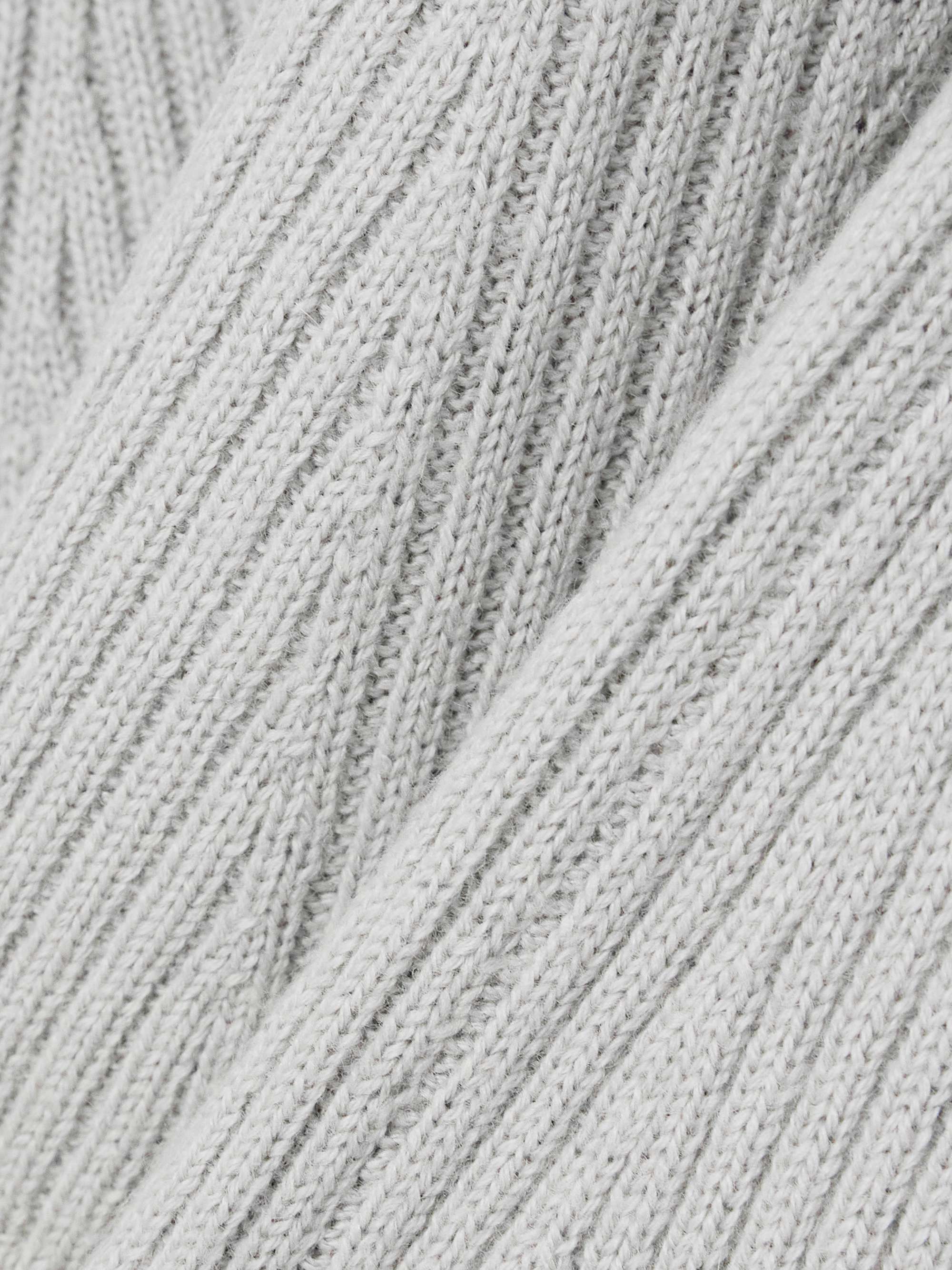 Ribbed-knit wool-blend cardigan view