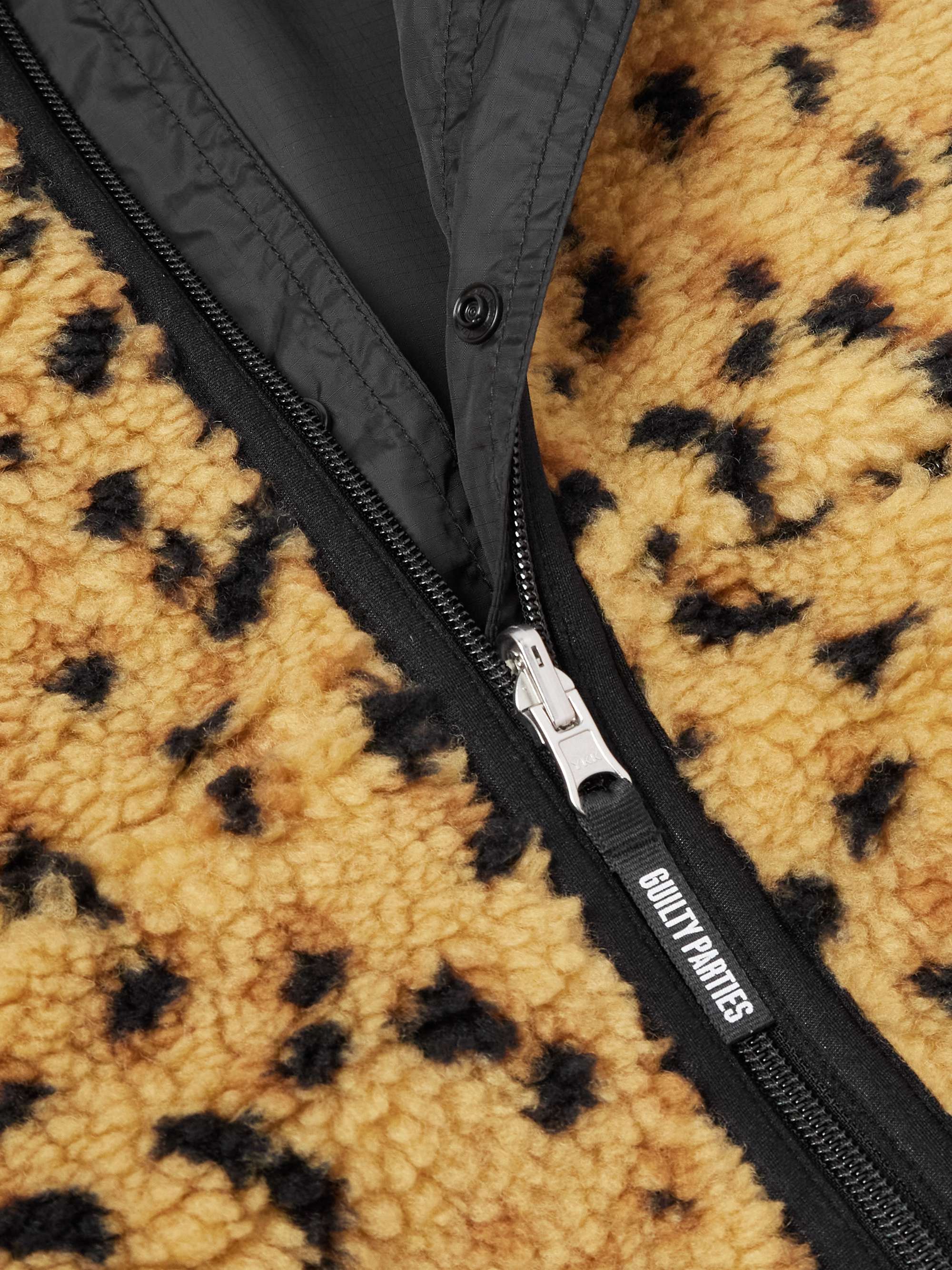 Reversible Leopard-Print Fleece and Ripstop Jacket view