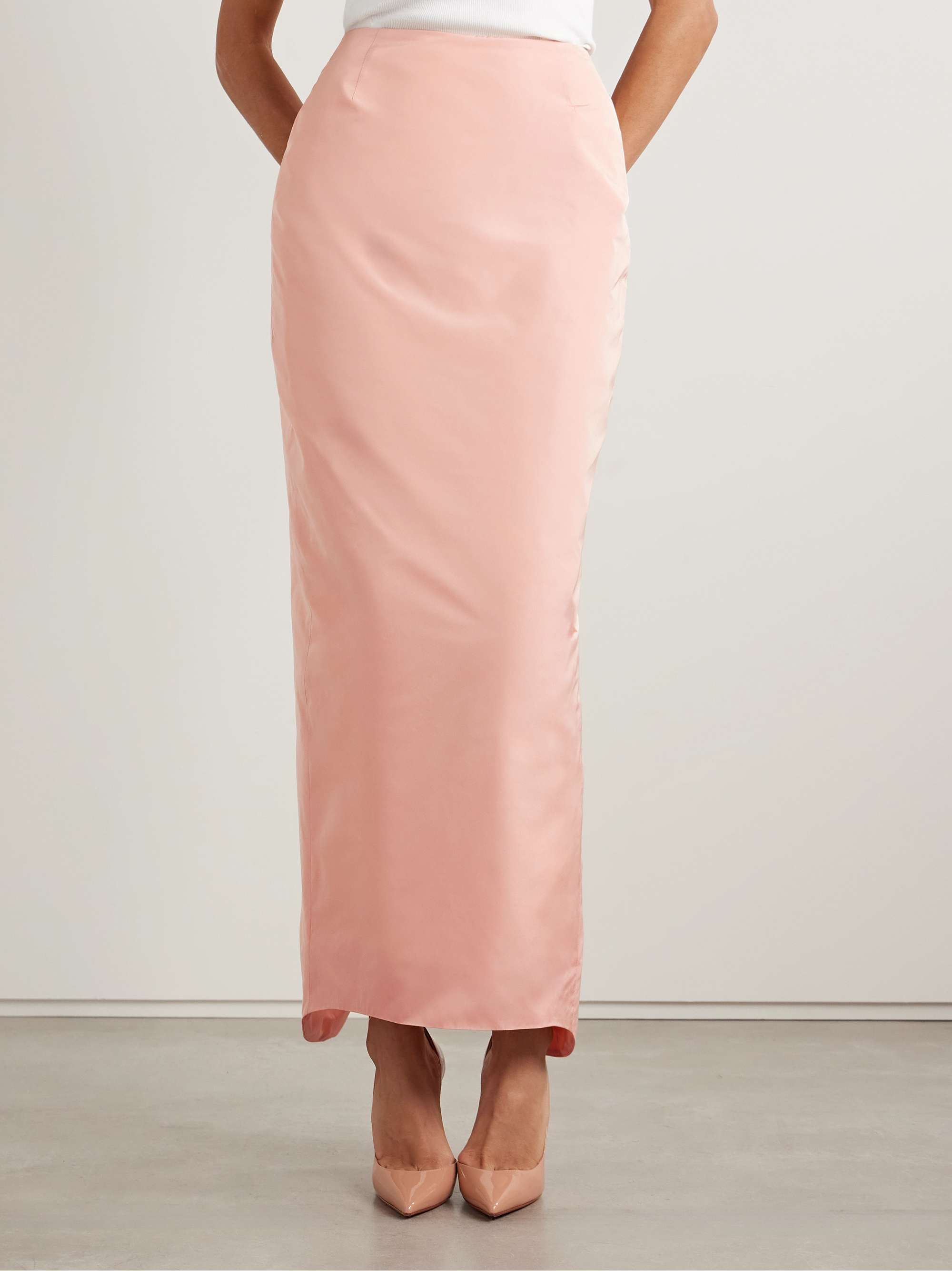 Ophelia taffeta maxi skirt view