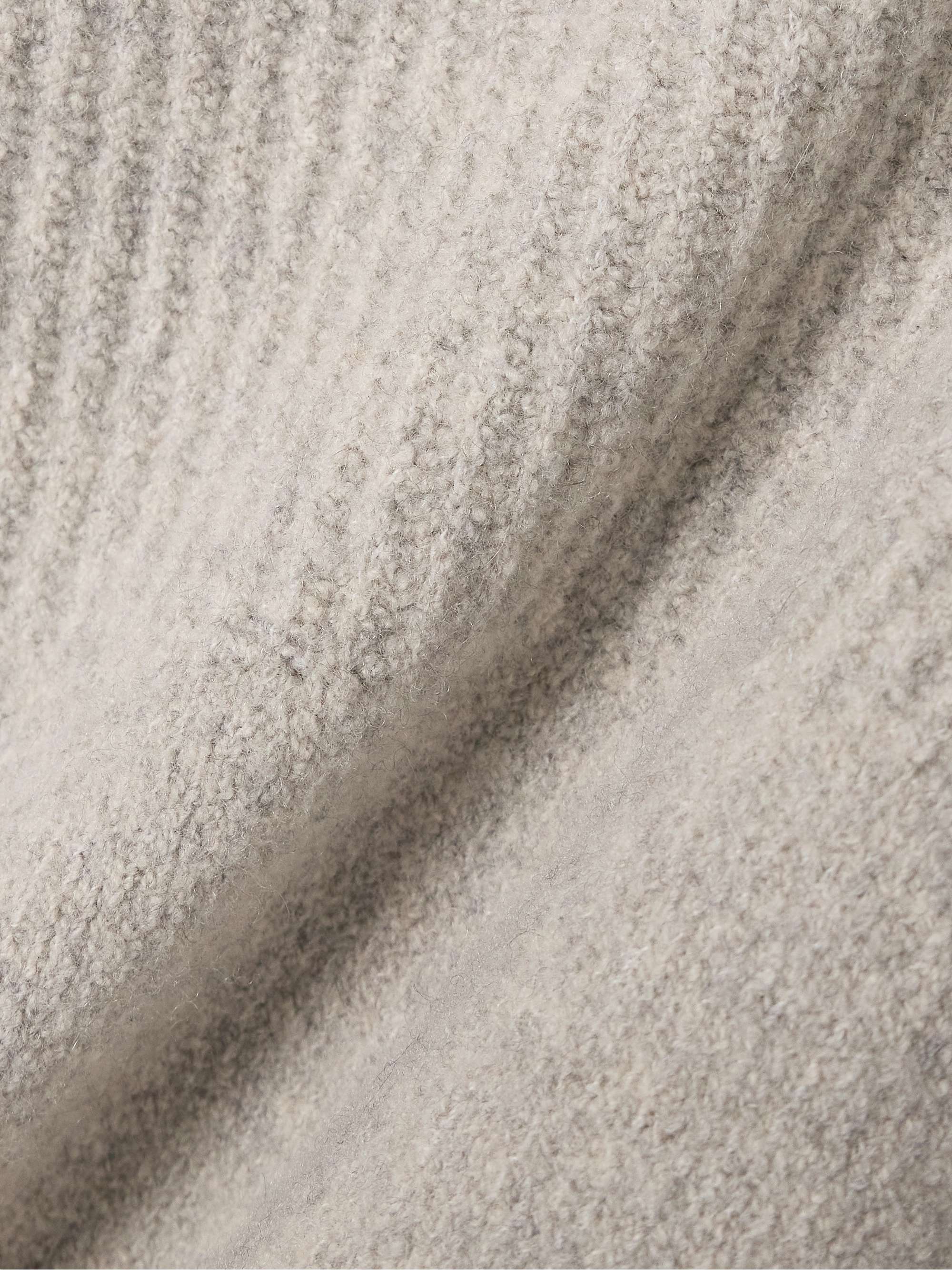 Greta ribbed cashmere-blend hoodie view
