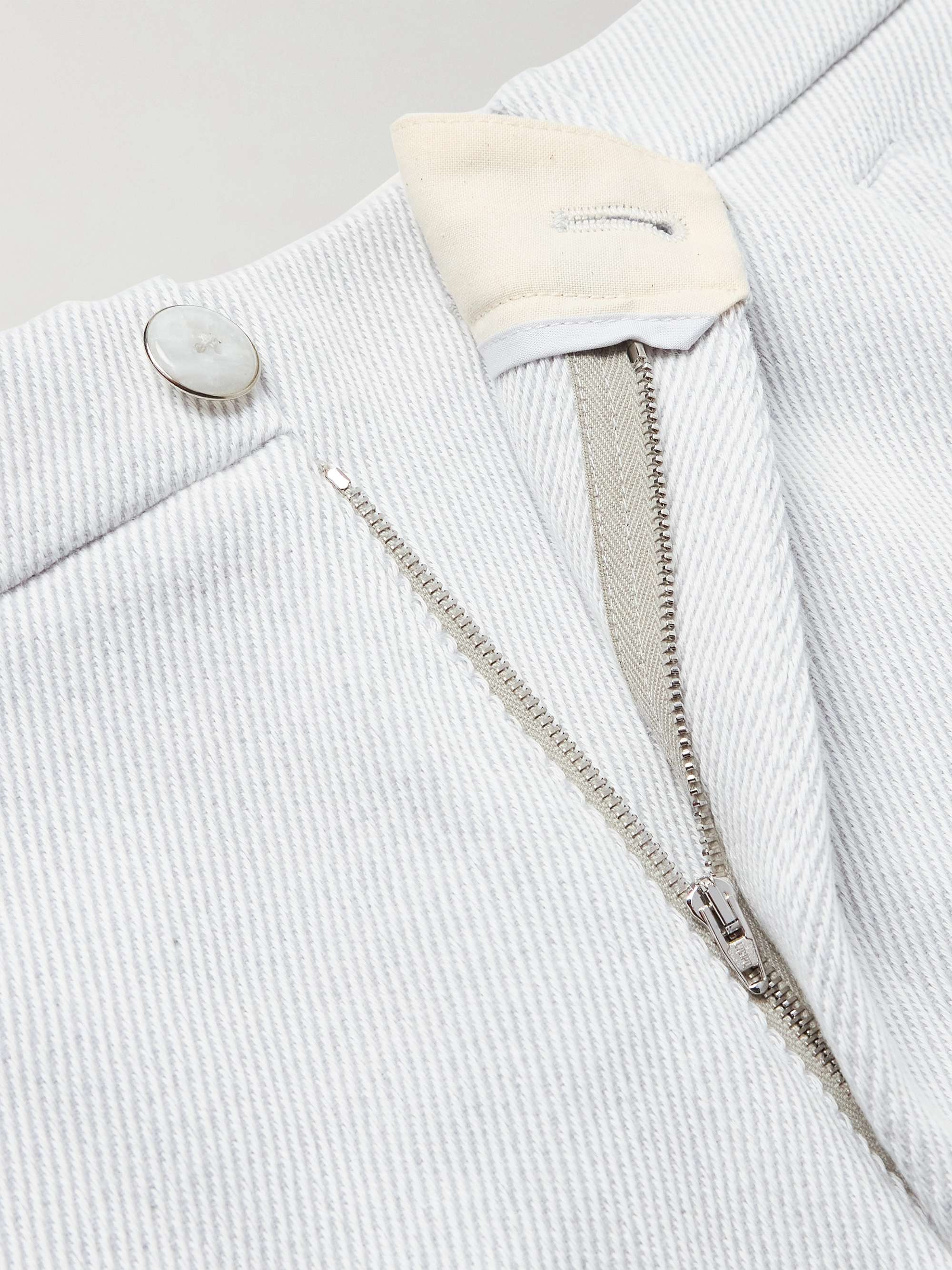 Explorer Straight-Leg Cashmere and Cotton-Blend Twill Trousers view