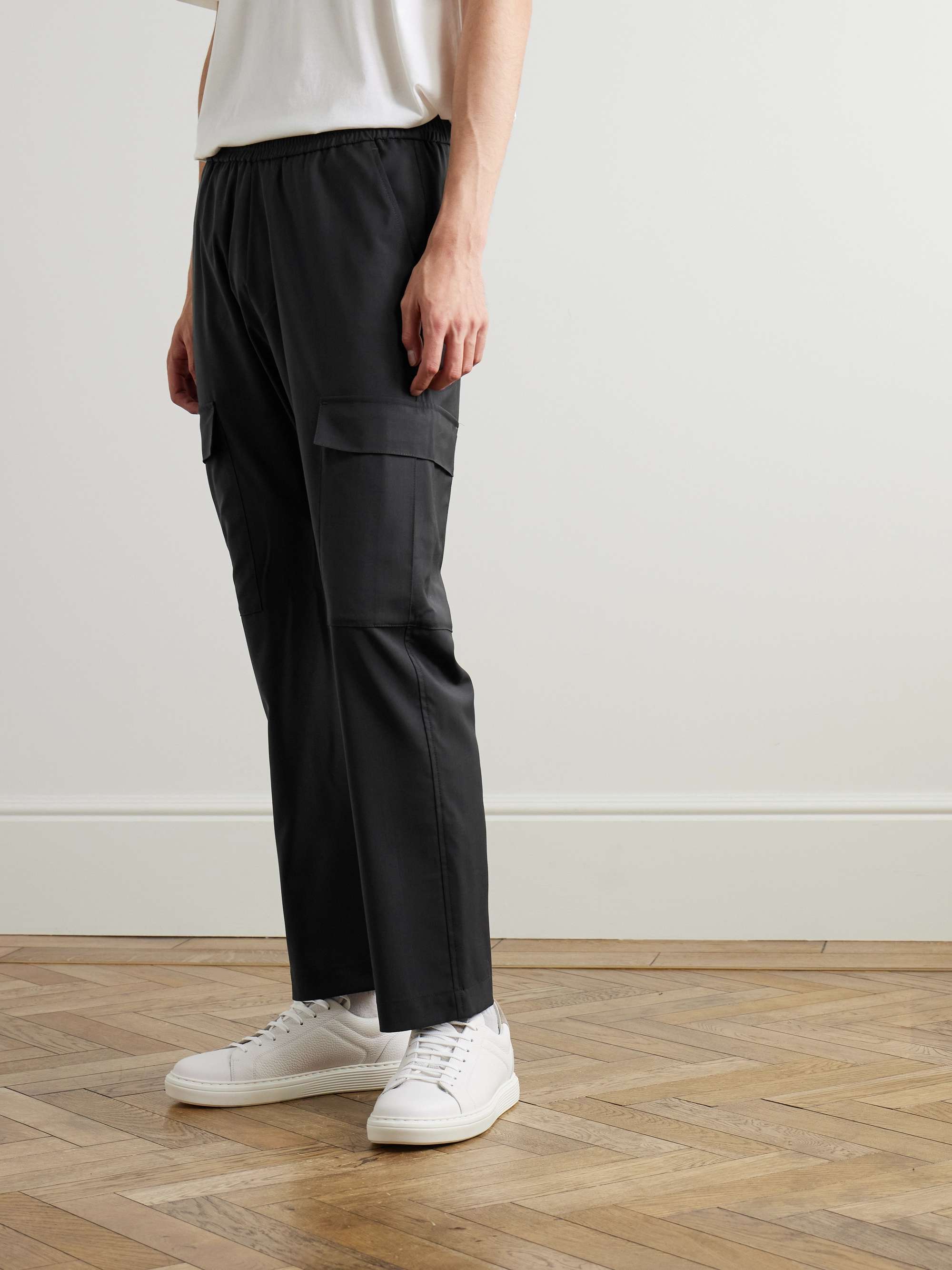Tagio Straight-Leg Virgin Wool Cargo Trousers view