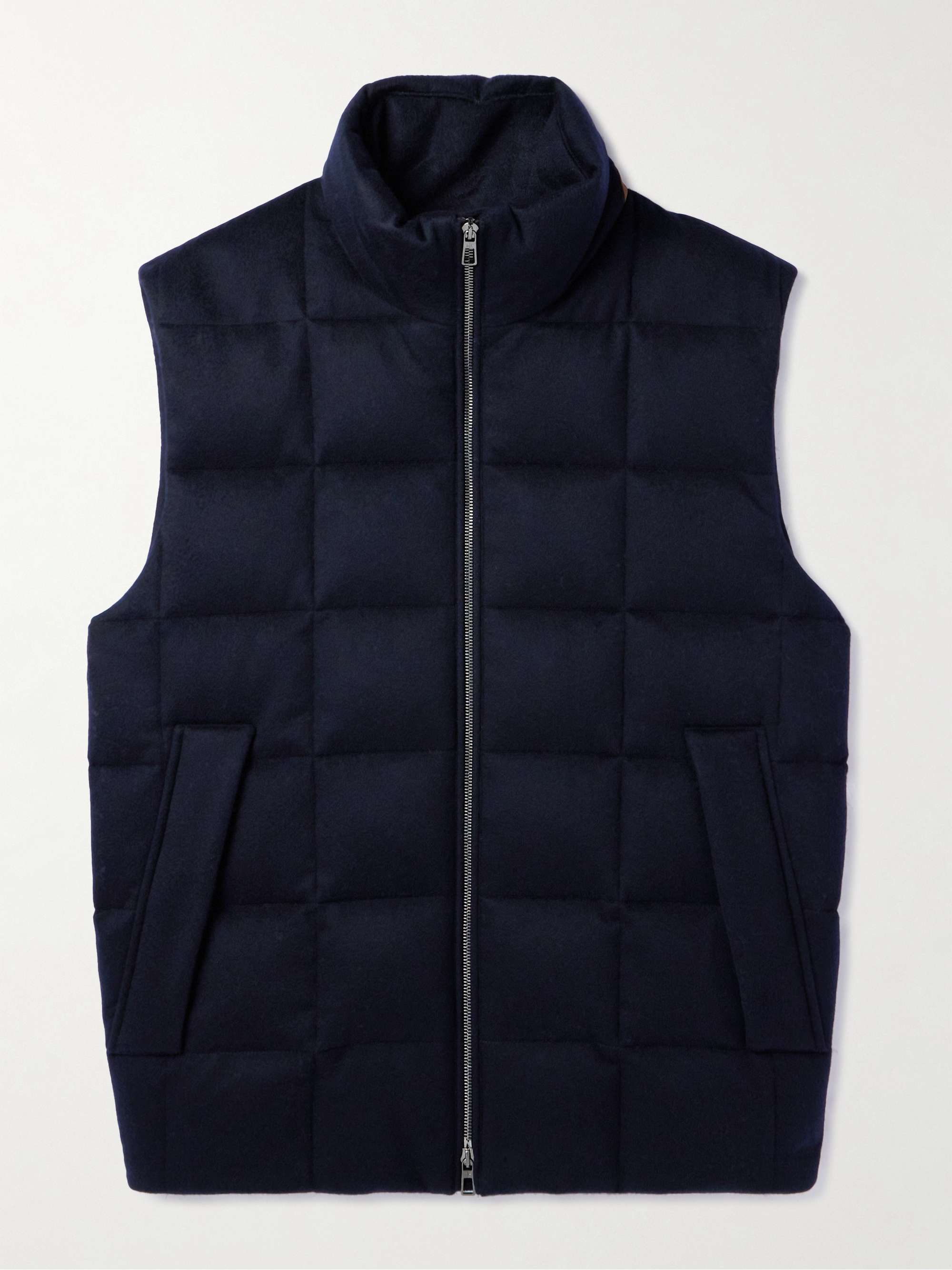 Tuul Suede-Trimmed Quilted Storm System® Cashmere Down Gilet view