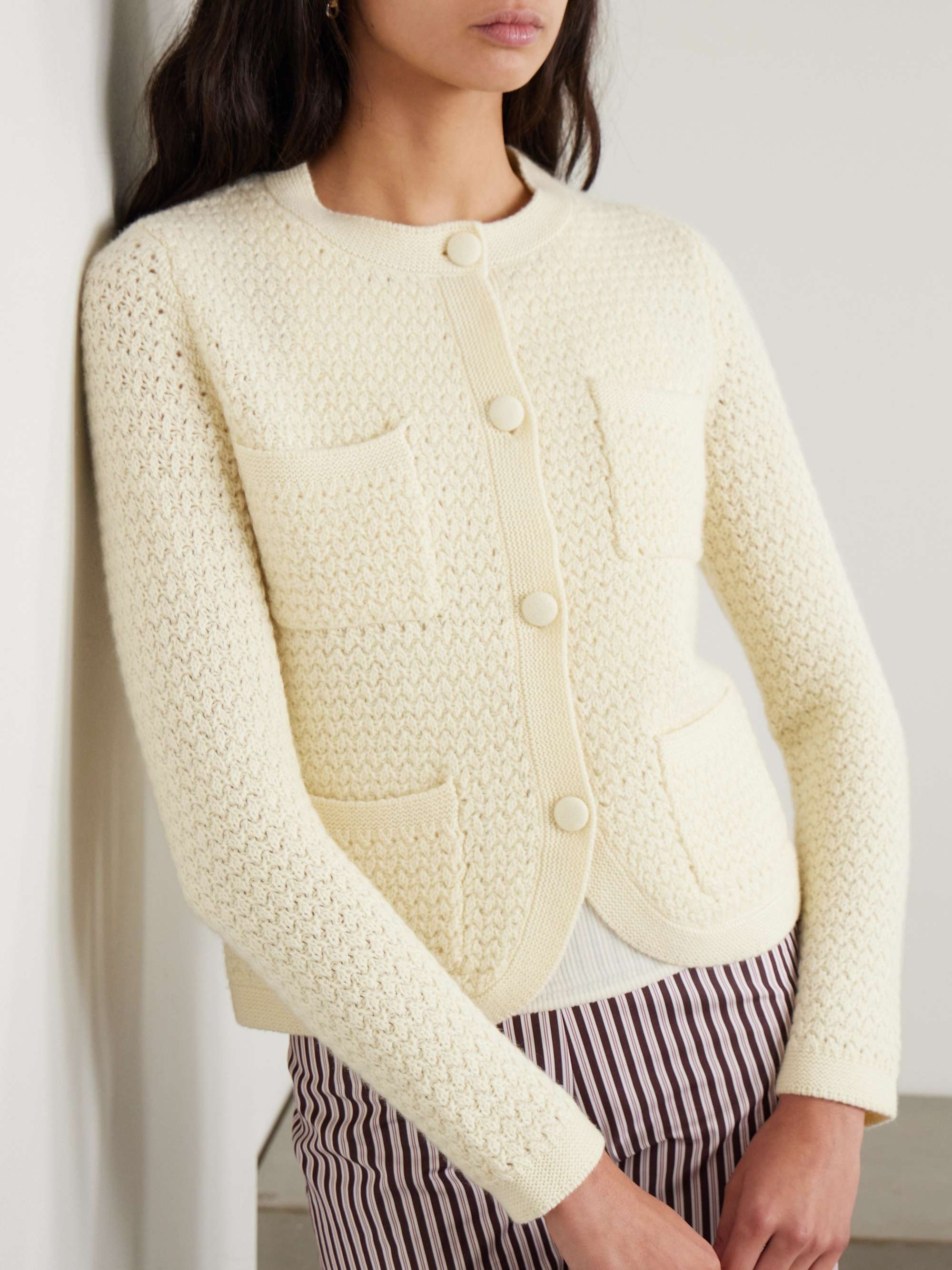 Tulip organic cashmere cardigan view