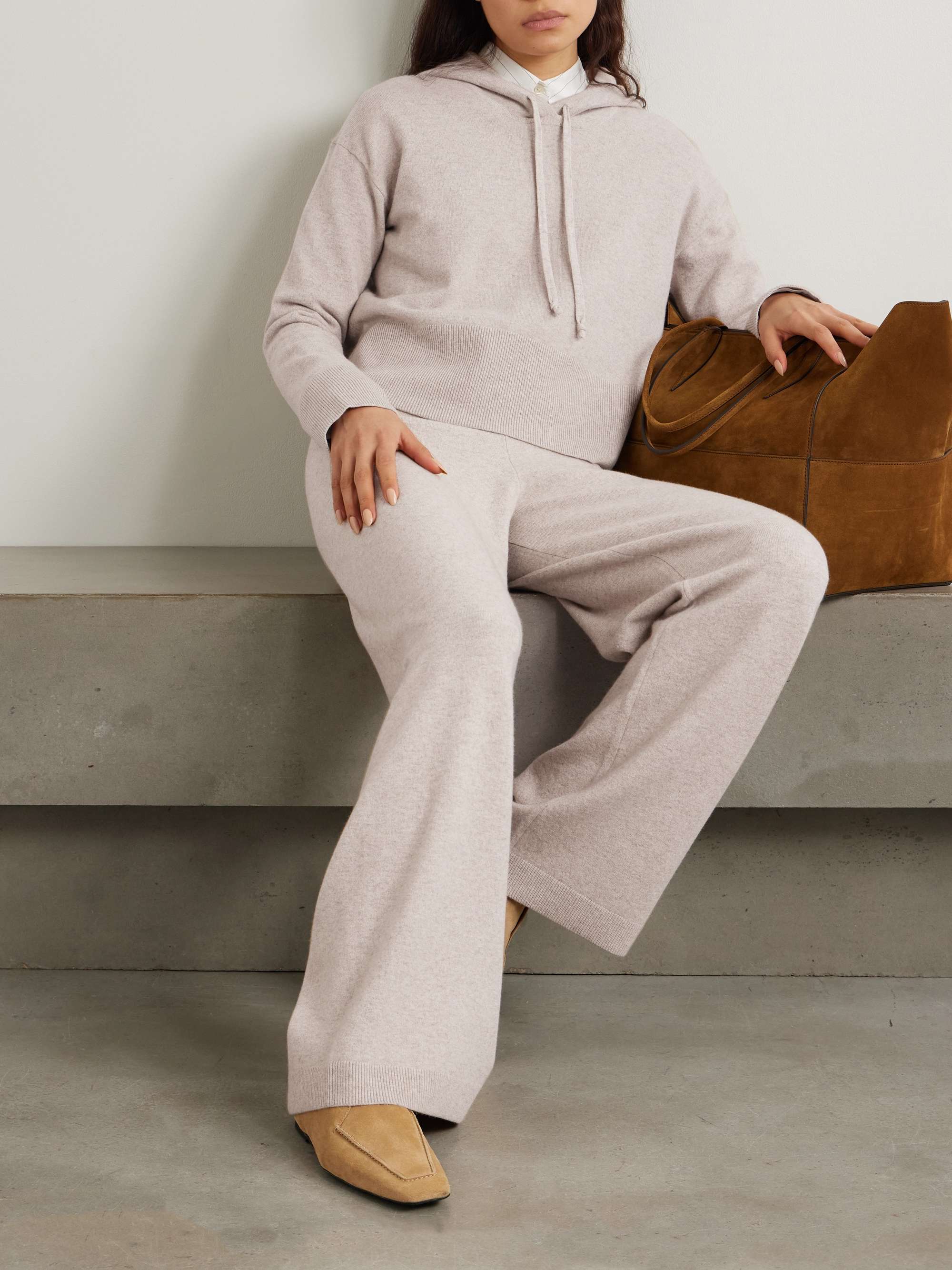 Billy merino wool and cashmere-blend hoodie view