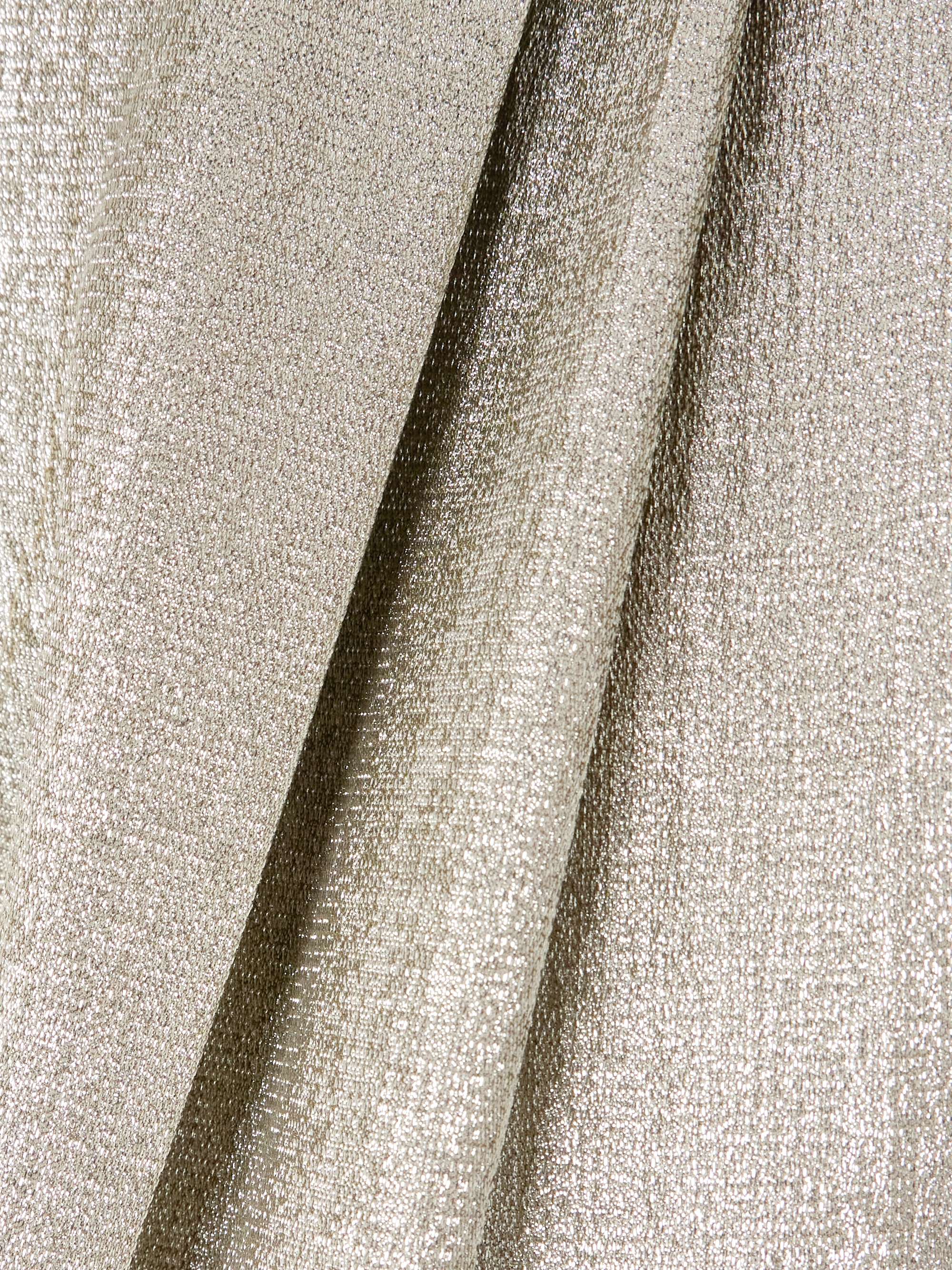Pleated lamé wide-leg pants view