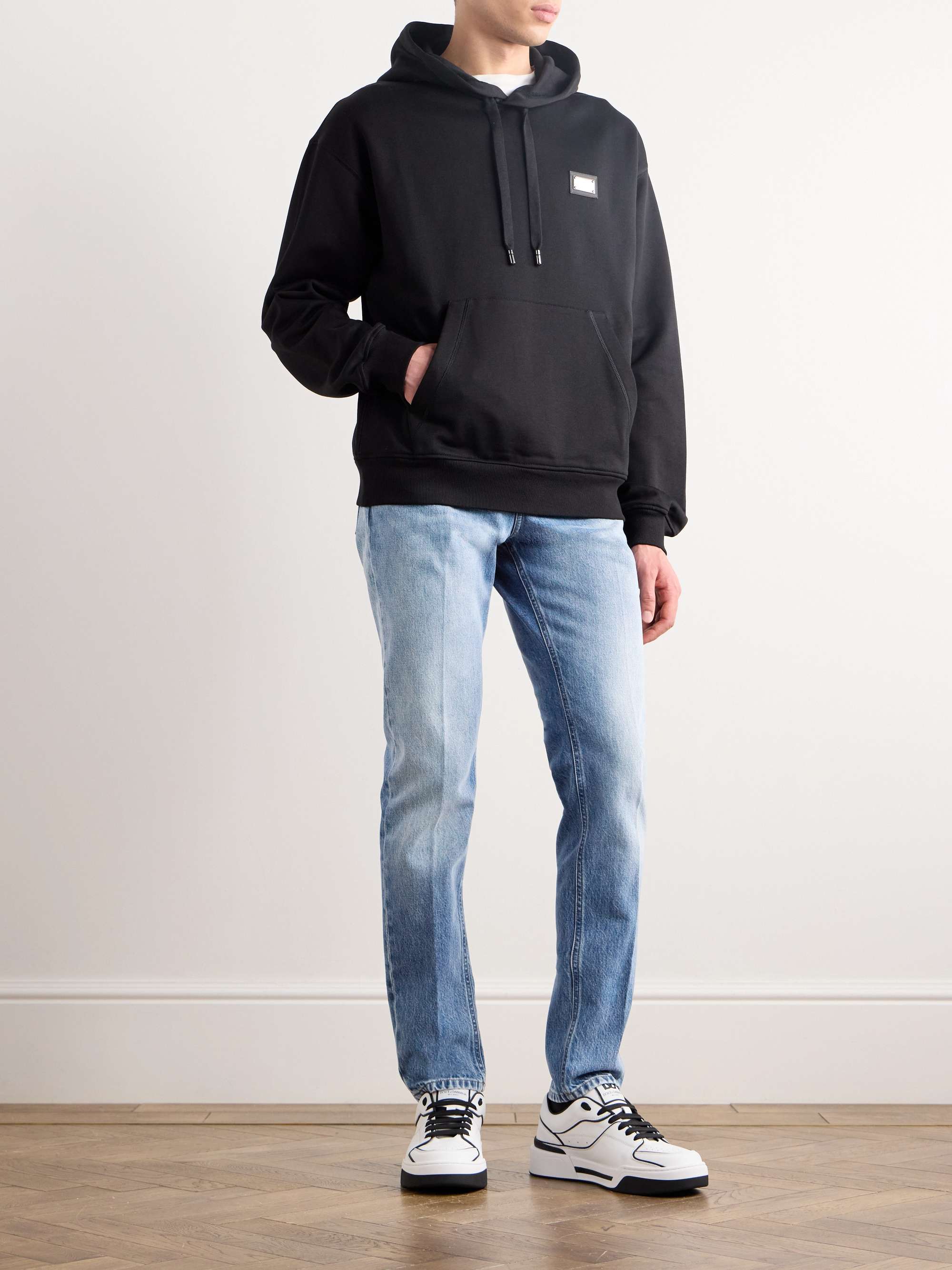 Logo-Appliquéd Slim-Fit Jeans view