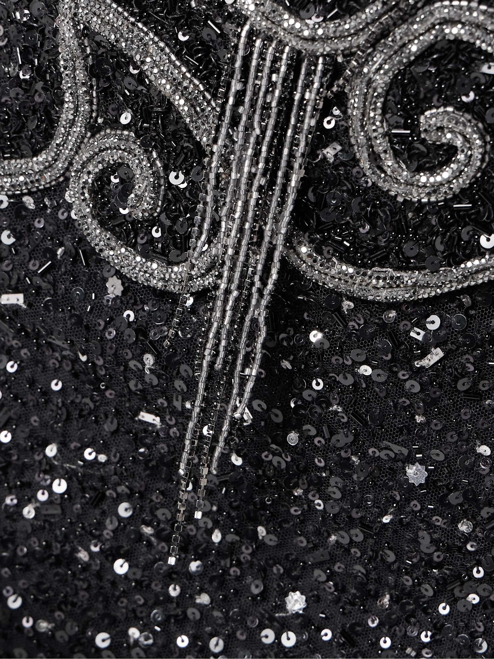 Embellished tulle halterneck gown view