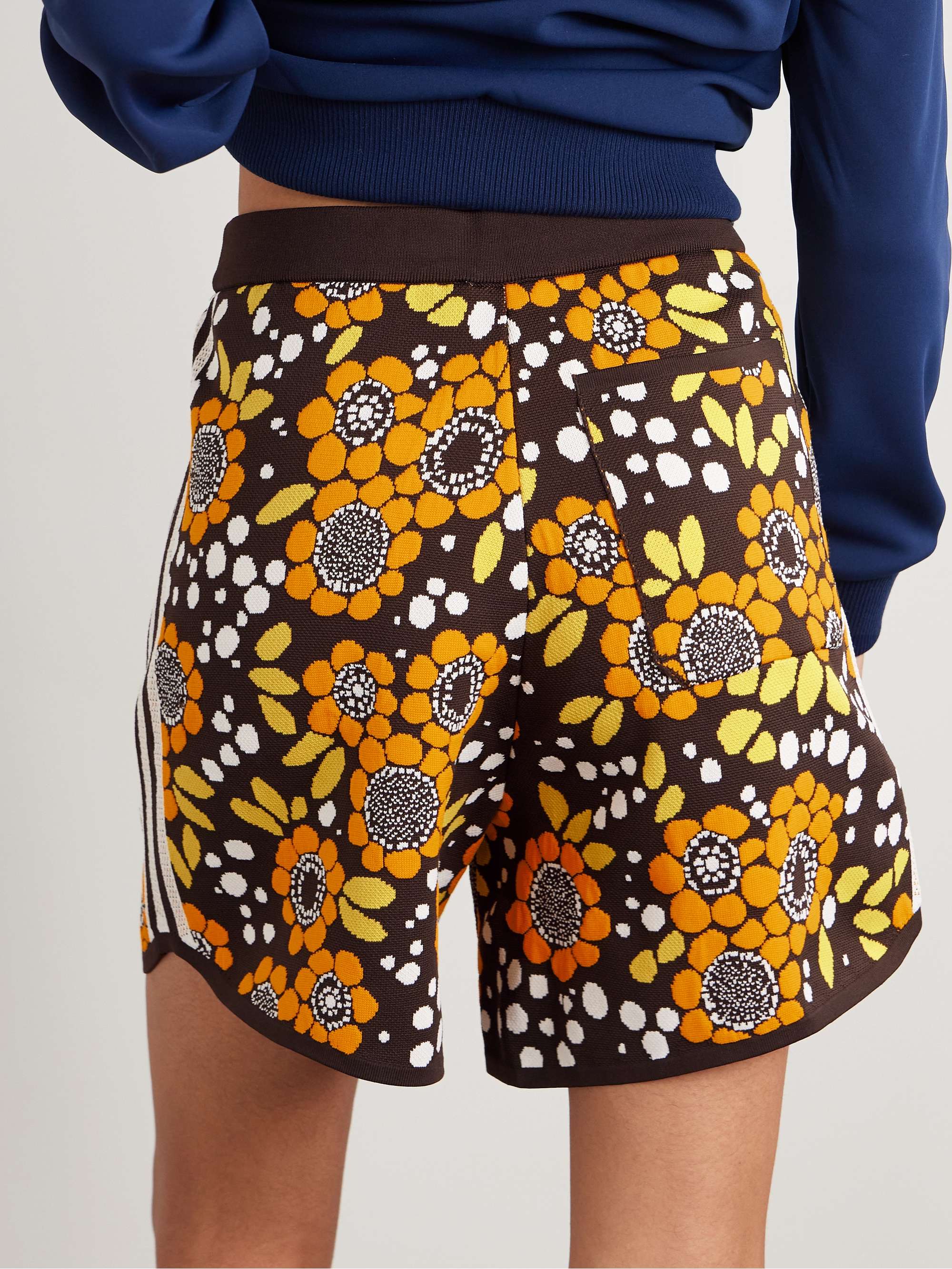 + Wales Bonner jacquard-knit shorts view