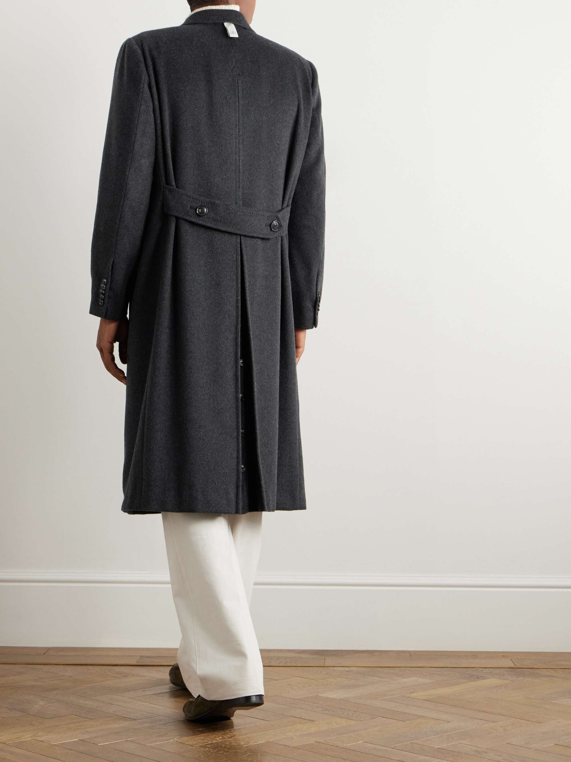 Posillipo Double-Breasted Brushed Cashmere Coat view